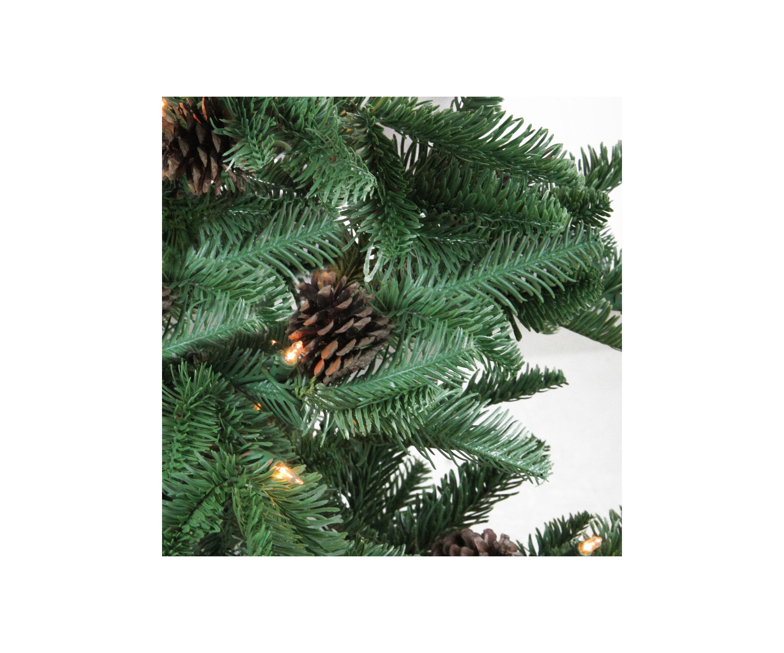 3 x 28Inch Pre-Lit Viella Norway Spruce Artificial Christmas Tree - Clear Lights