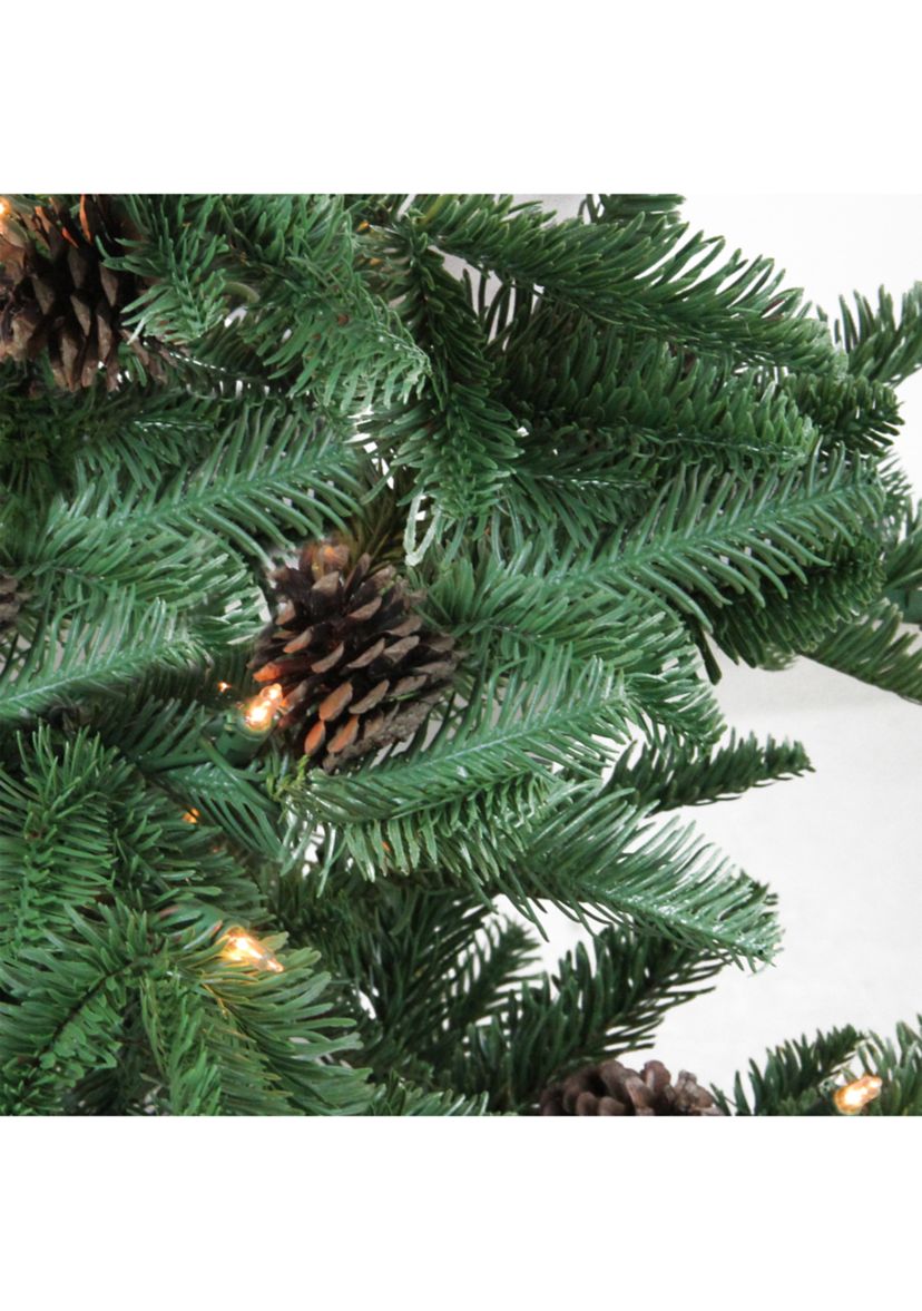 3 x 28Inch Pre-Lit Viella Norway Spruce Artificial Christmas Tree - Clear Lights