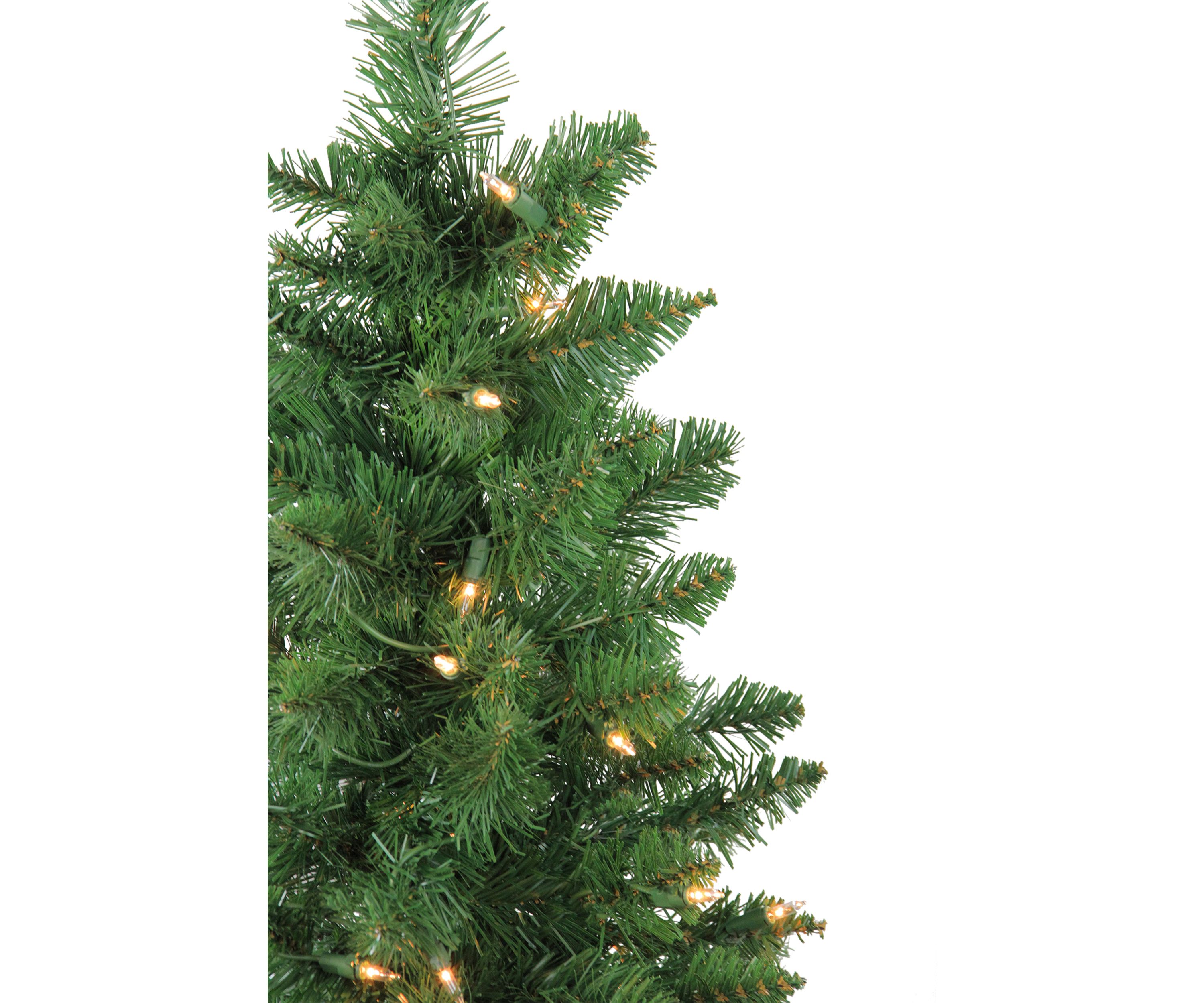 Set of 2 Pre-Lit Whitmire Pine Potted Artificial Christmas Trees 4 - Clear Lights
