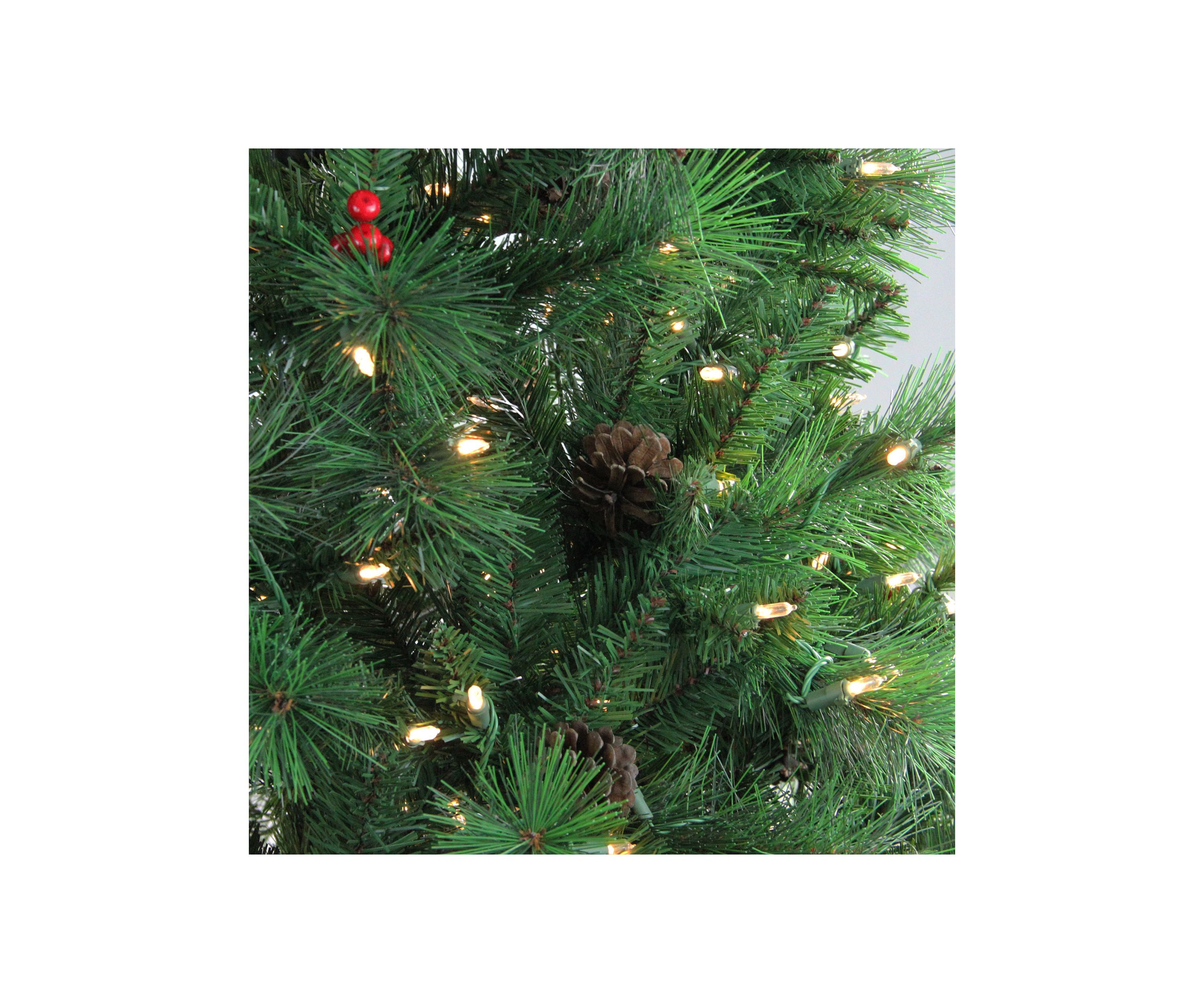 7.5 Pre-Lit Full Denali Mixed Pine Artificial Christmas Tree - Dual LED Lights