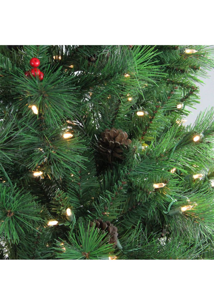7.5 Pre-Lit Full Denali Mixed Pine Artificial Christmas Tree - Dual LED Lights
