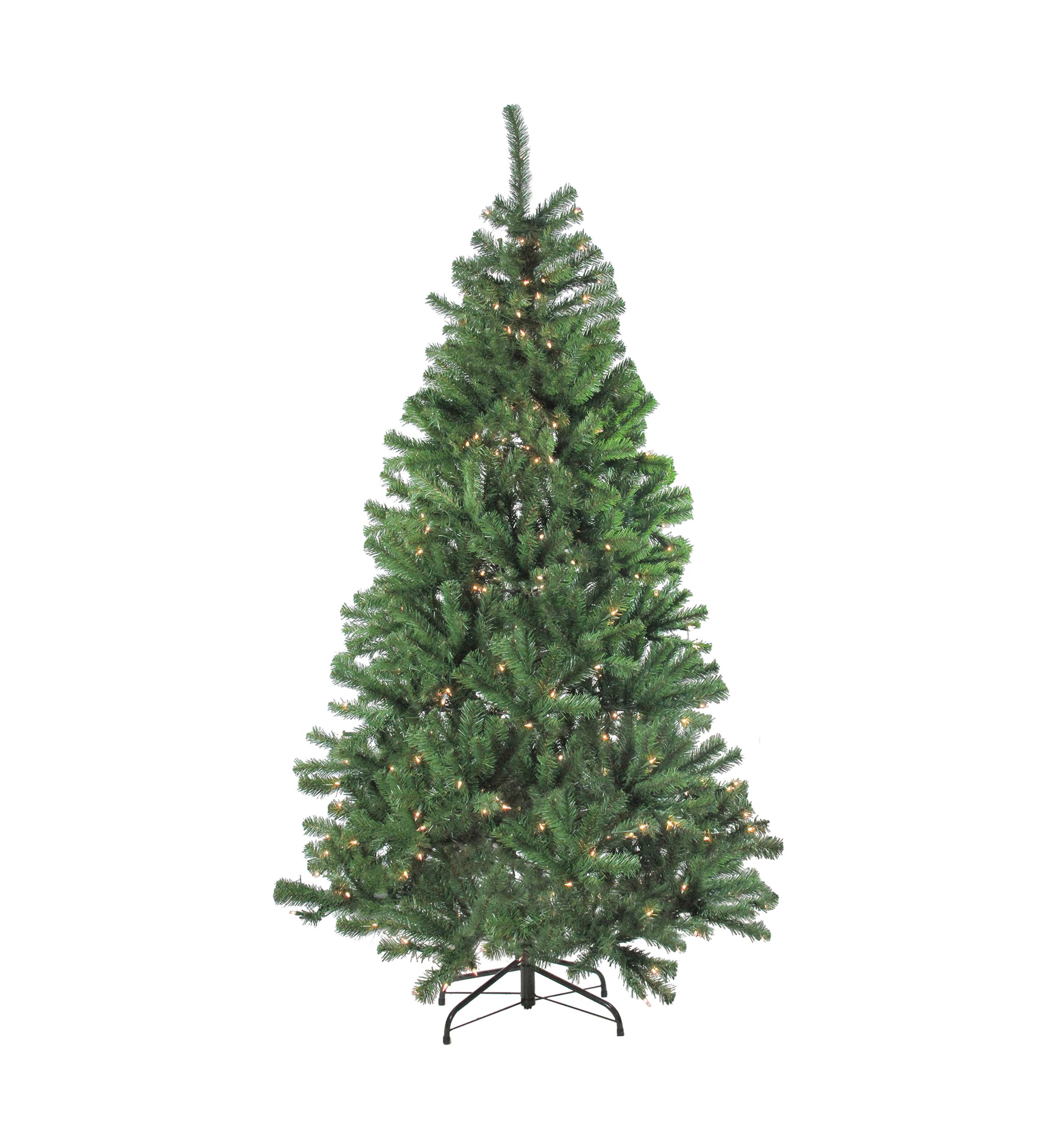 4-Piece Artificial Winter Spruce Christmas Tree  Wreath and Garland Set 6.5 - Clear Lights