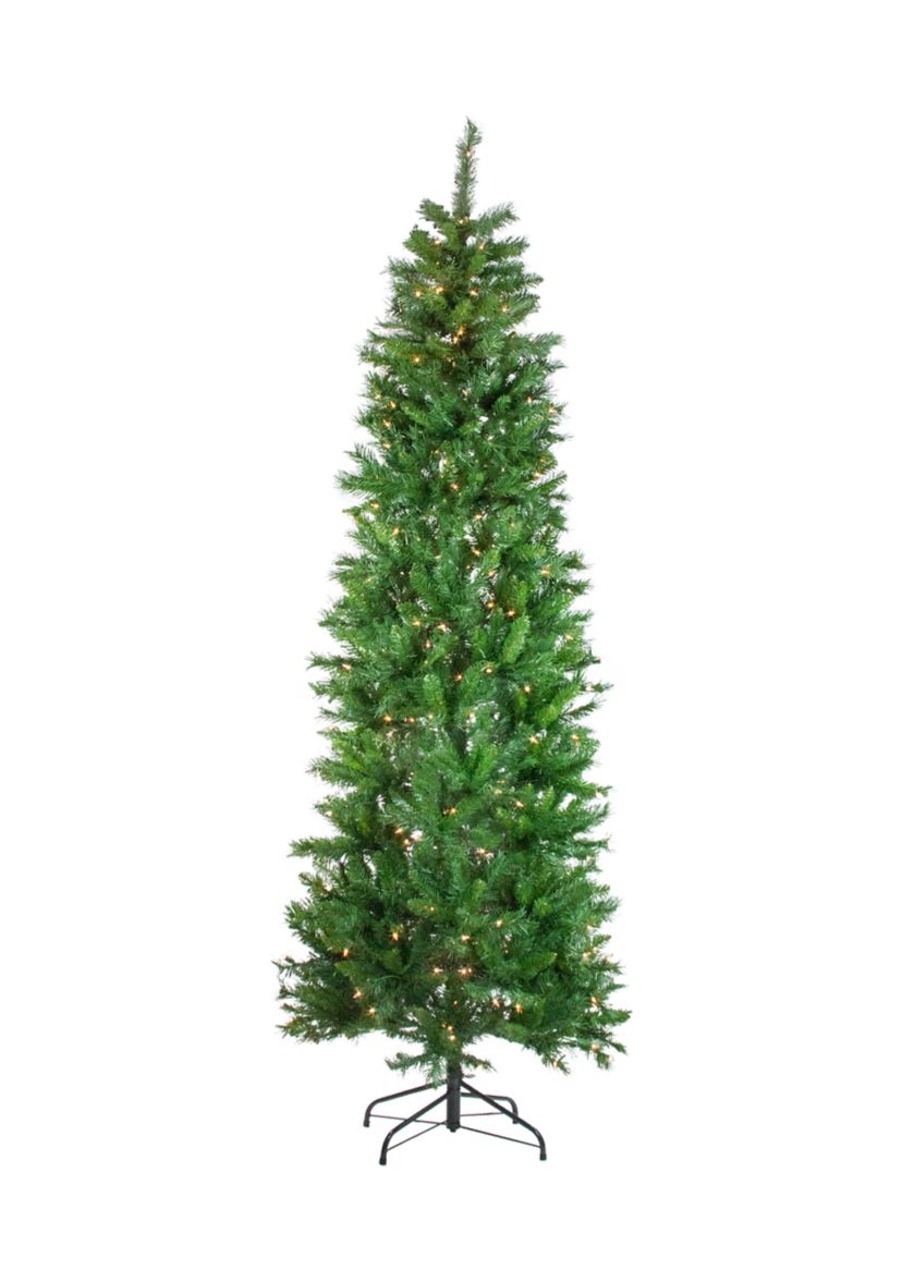 7.5 Pre-Lit Stillwater Spruce Pencil Artificial Christmas Tree - Clear Lights