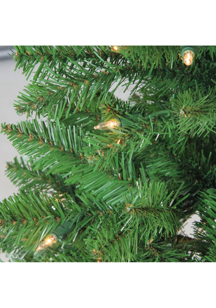 4.5 Pre-Lit White River Fir Artificial Pencil Christmas Tree - Clear Lights