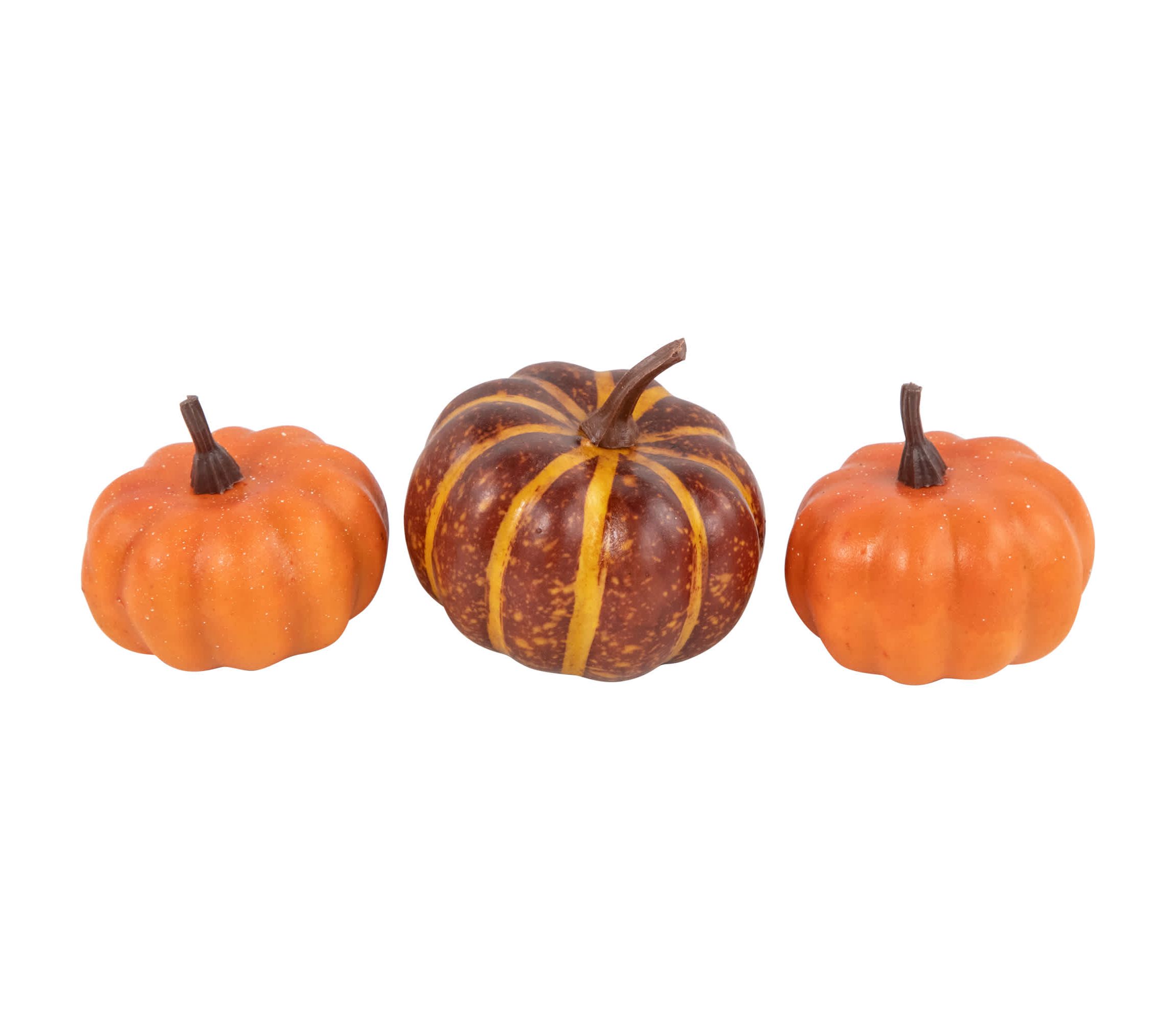Fall Harvest Artificial Pumpkin  Gourd  Acorn and Leaf Decoration Set - 11-Piece