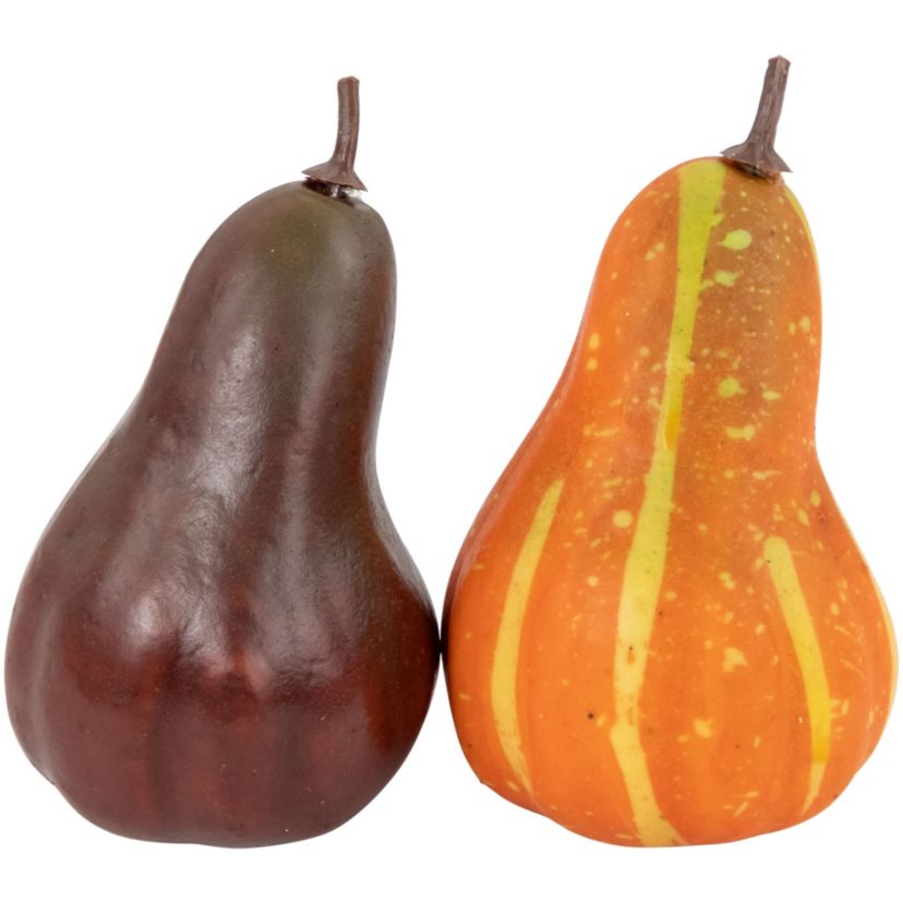 Fall Harvest Artificial Pumpkin  Gourd  Acorn and Leaf Decoration Set - 11-Piece