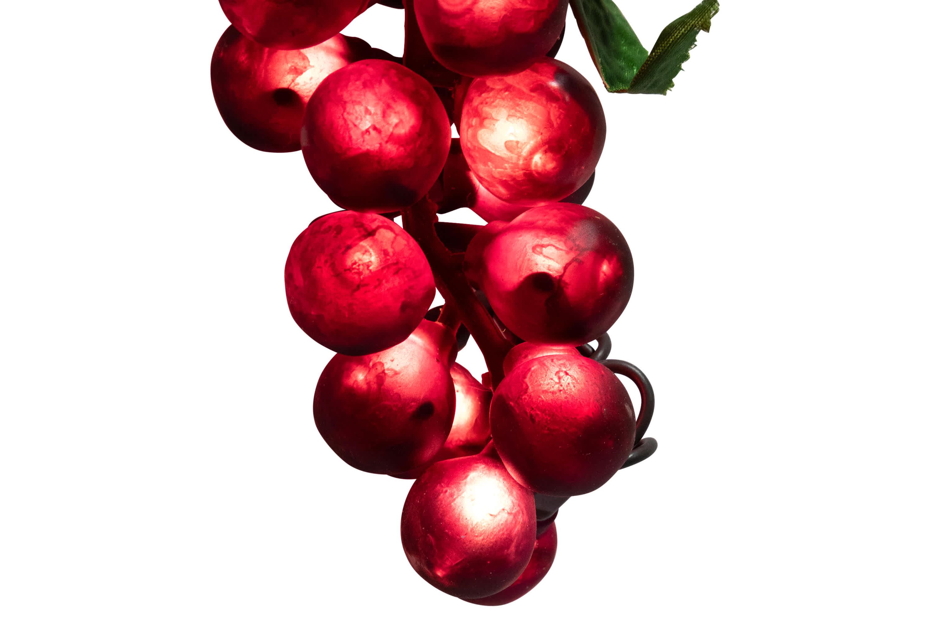 Grape Cluster Outdoor Patio String Light Set - Red - 6 Green Wire - 5ct