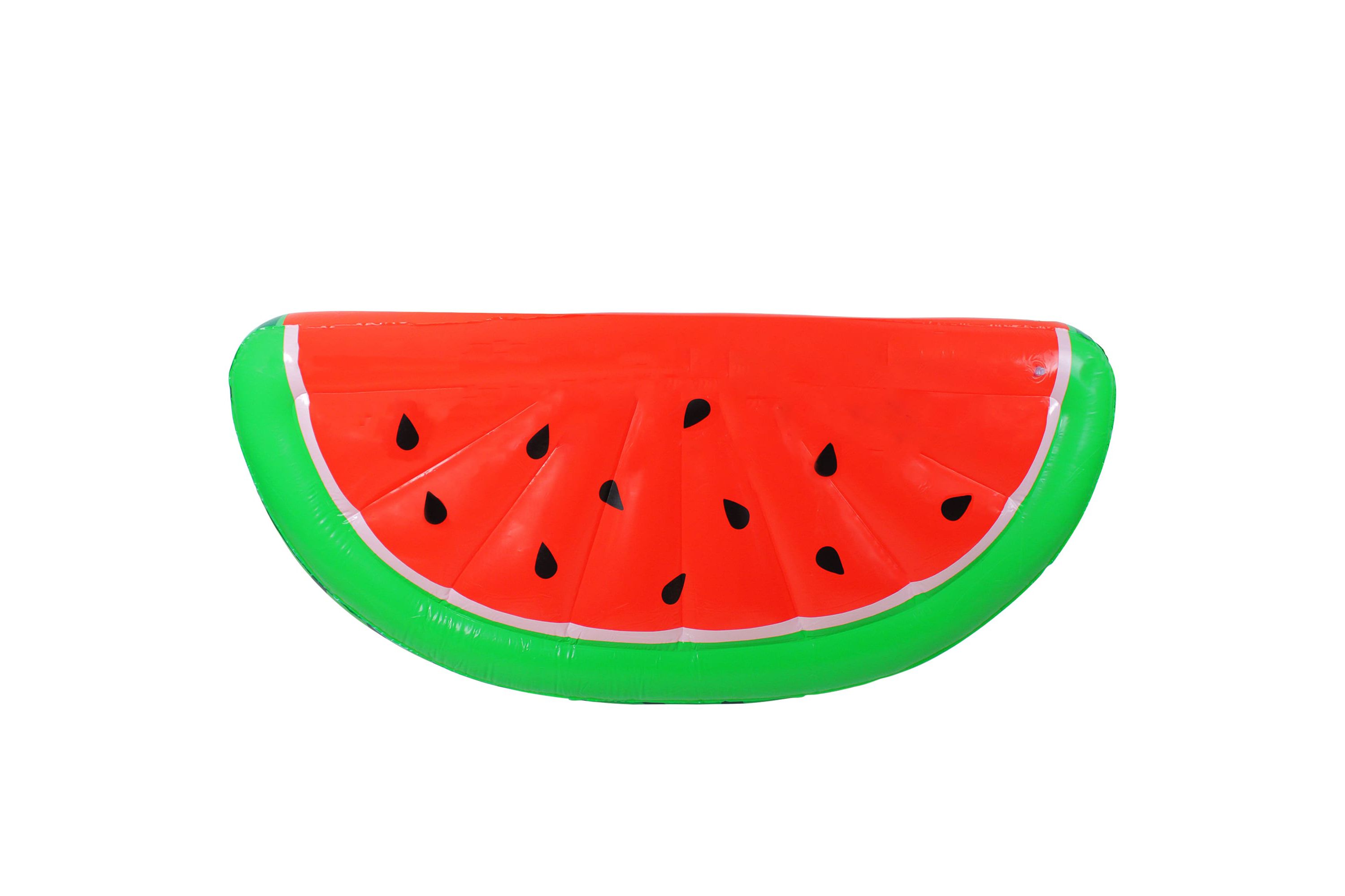 5.75 Inflatable Red and Green Jumbo Watermelon Slice Lounge Pool Float