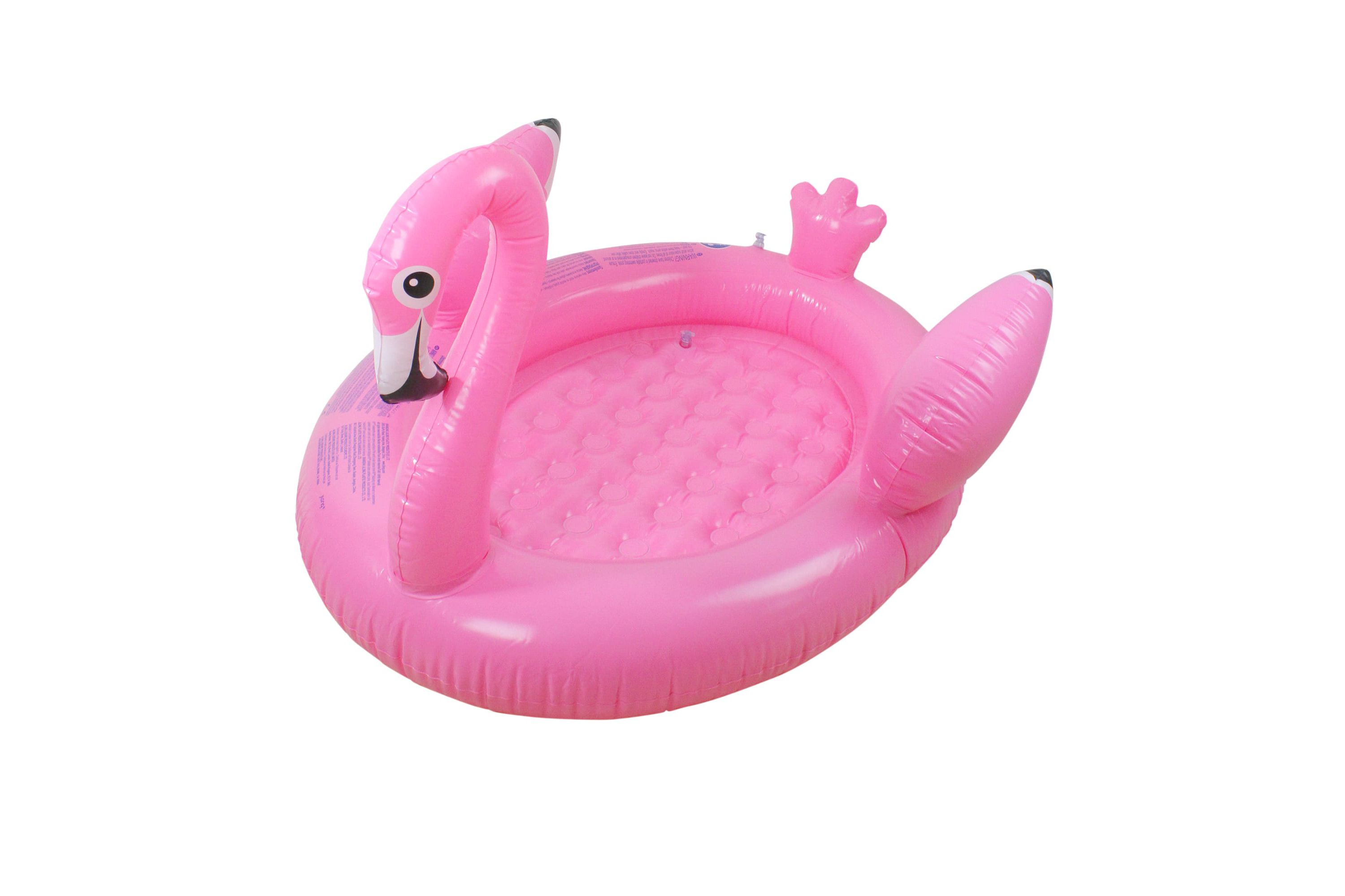 42.5" Inflatable Pink Flamingo Childrens Swimming Pool