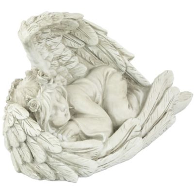 16" Sleeping Heavenly Angel Outdoor Garden Statue