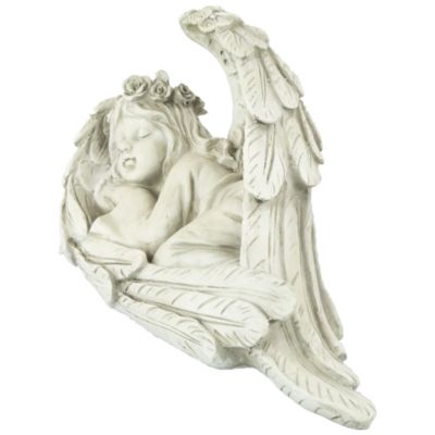16" Sleeping Heavenly Angel Outdoor Garden Statue