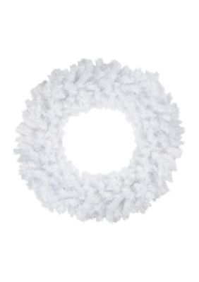 Northlight 48Inch Icy White Spruce Artificial Christmas Wreath - Unlit -  760182133380917