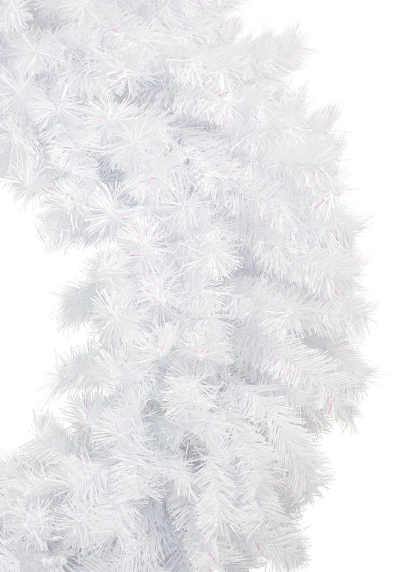 48Inch Icy White Spruce Artificial Christmas Wreath - Unlit