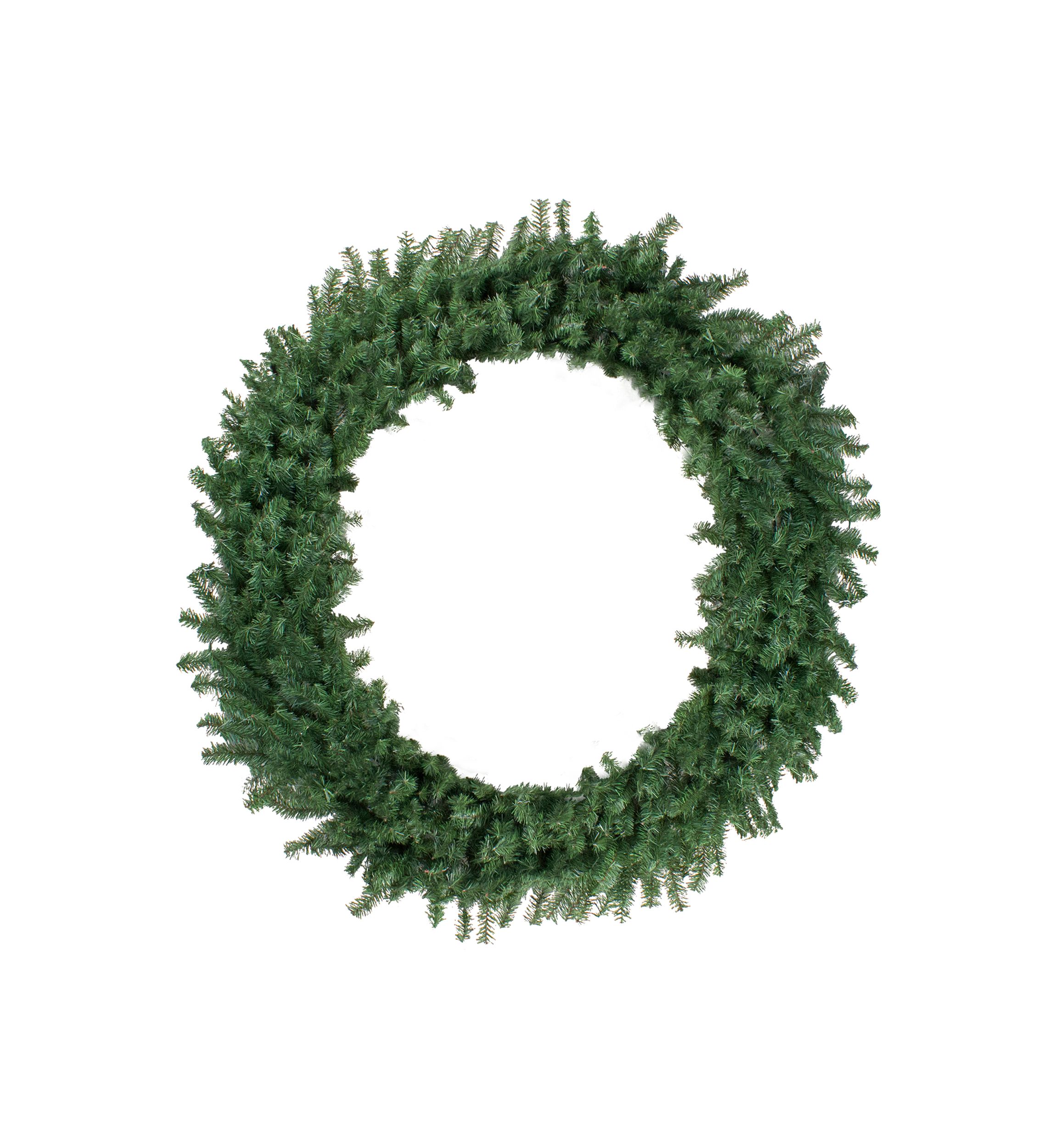 Canadian Pine Artificial Christmas Wreath  60-Inch  Unlit