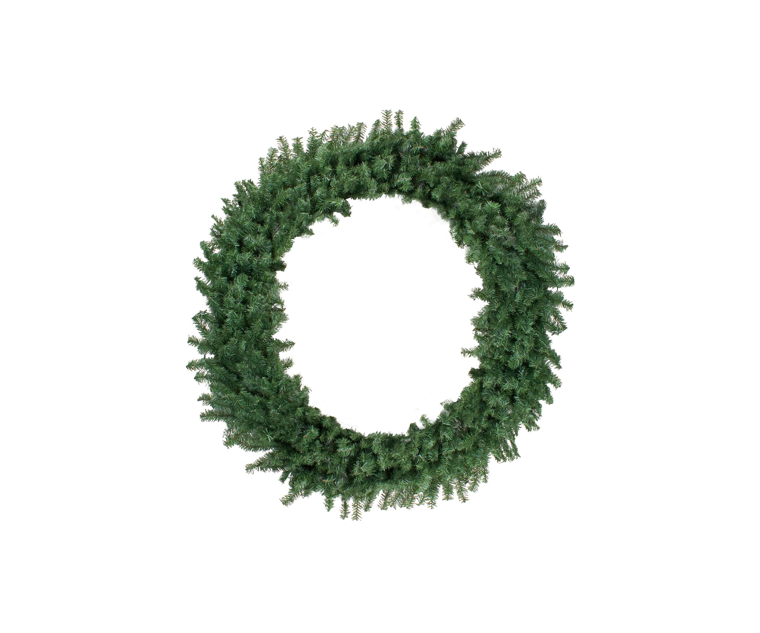 Canadian Pine Artificial Christmas Wreath  60-Inch  Unlit