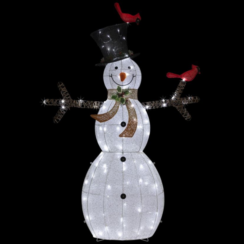 72" LED Lighted Snowman with Top Hat Christmas Outdoor Decoration