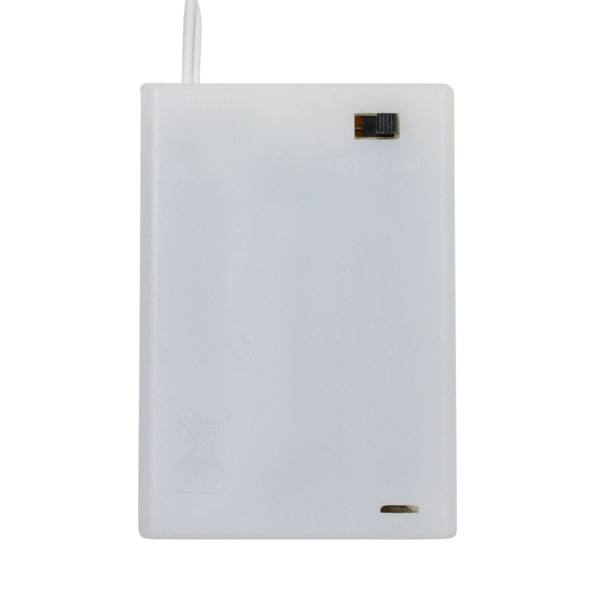 Pre-Lit Battery Operated Snow White Christmas Wreath - 30" - Multicolor LED Lights