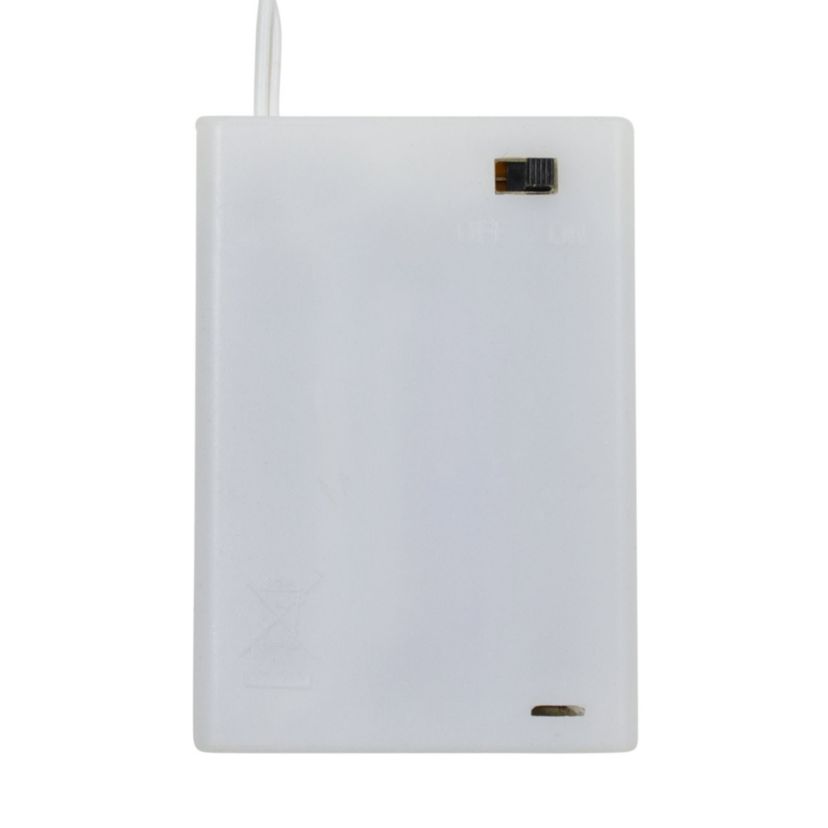 Pre-Lit Battery Operated Snow White Christmas Wreath - 30" - Multicolor LED Lights