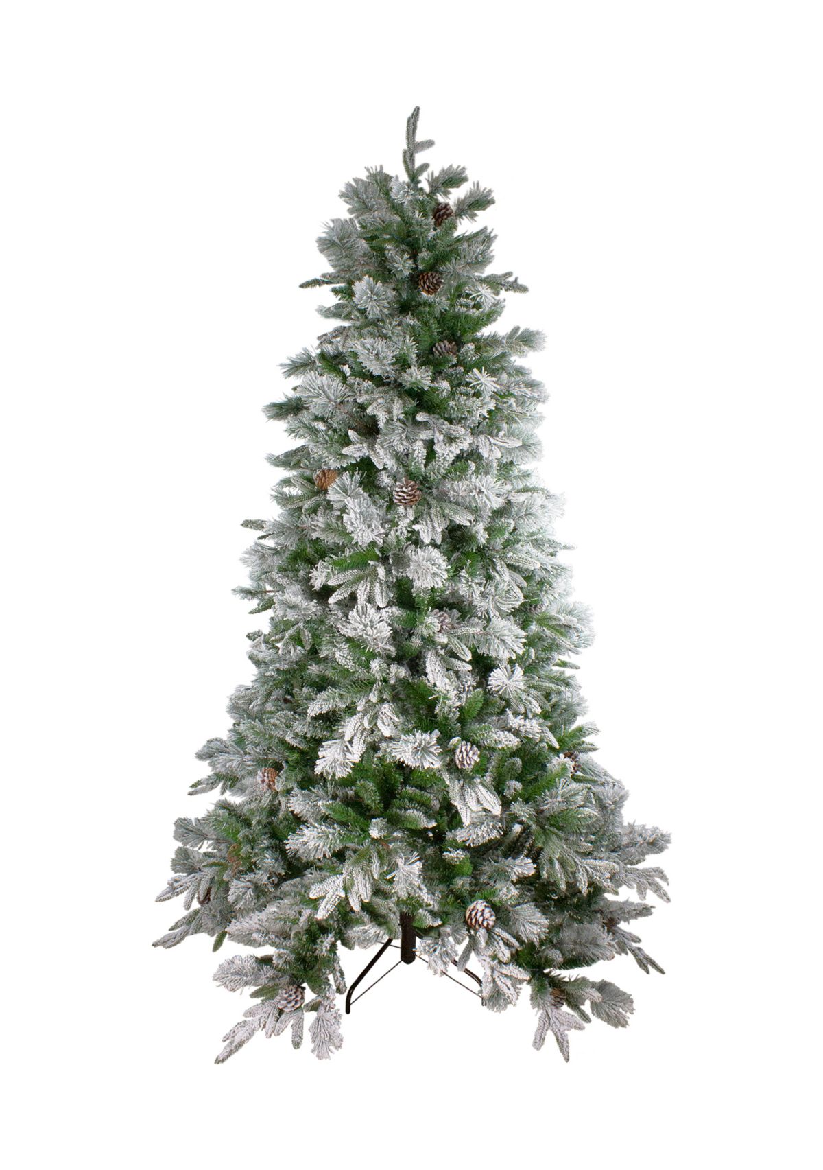 6.5 Flocked Rosemary Emerald Angel Pine Artificial Christmas Tree - Unlit