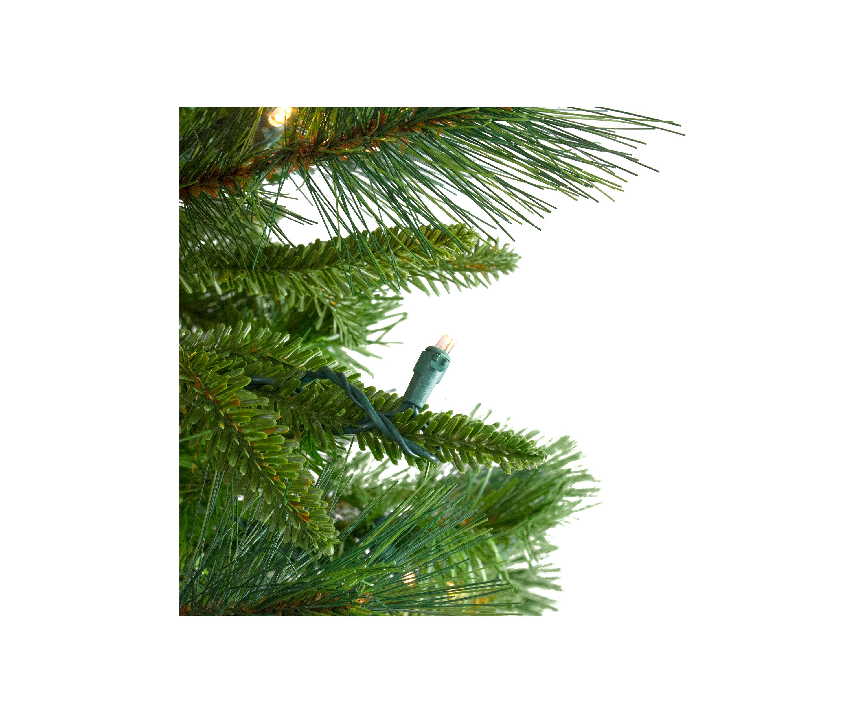 6.5 Pre-Lit Rosemary Emerald Angel Pine Artificial Christmas Tree - Warm White LED Lights