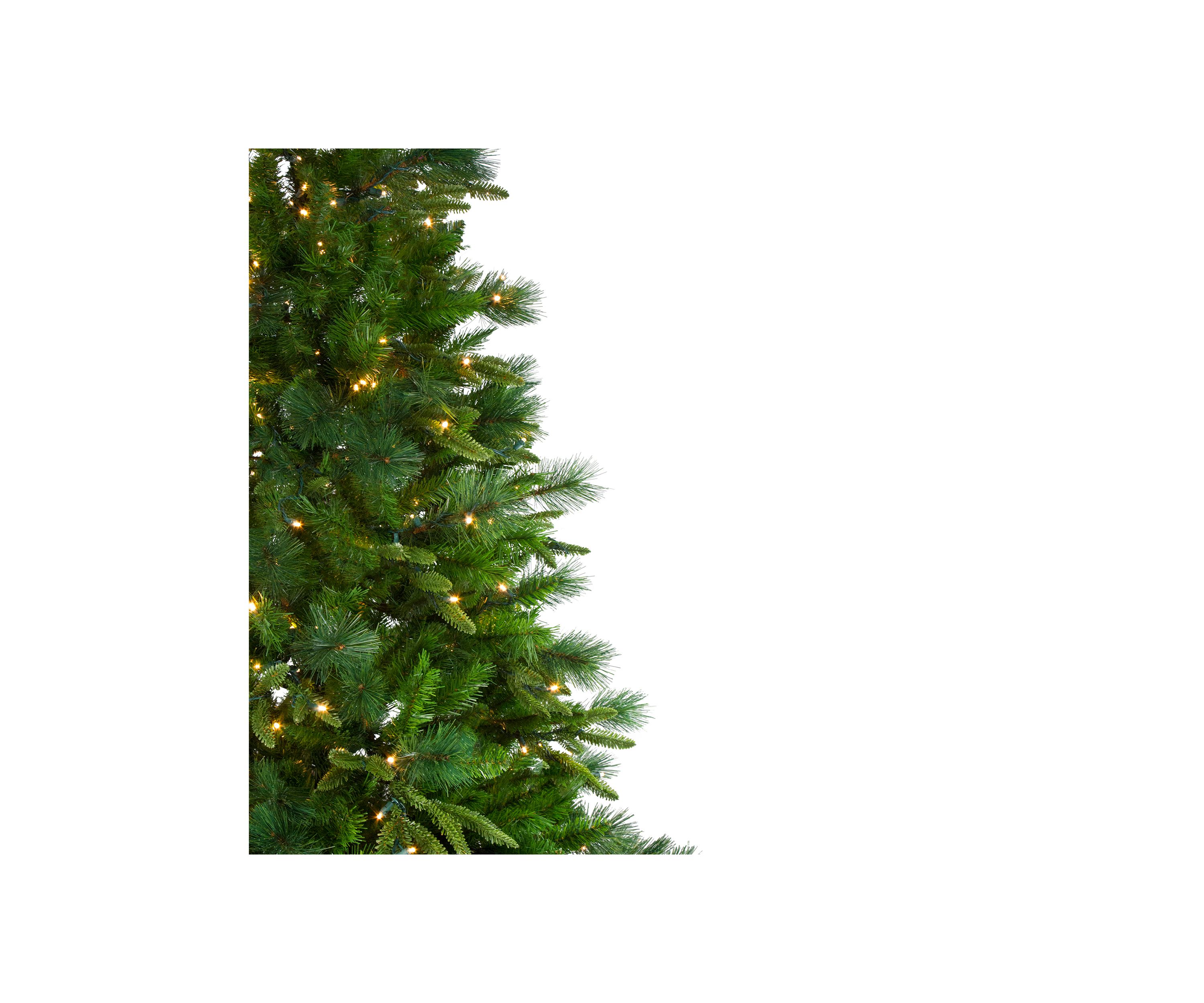 6.5 Pre-Lit Rosemary Emerald Angel Pine Artificial Christmas Tree - Warm White LED Lights