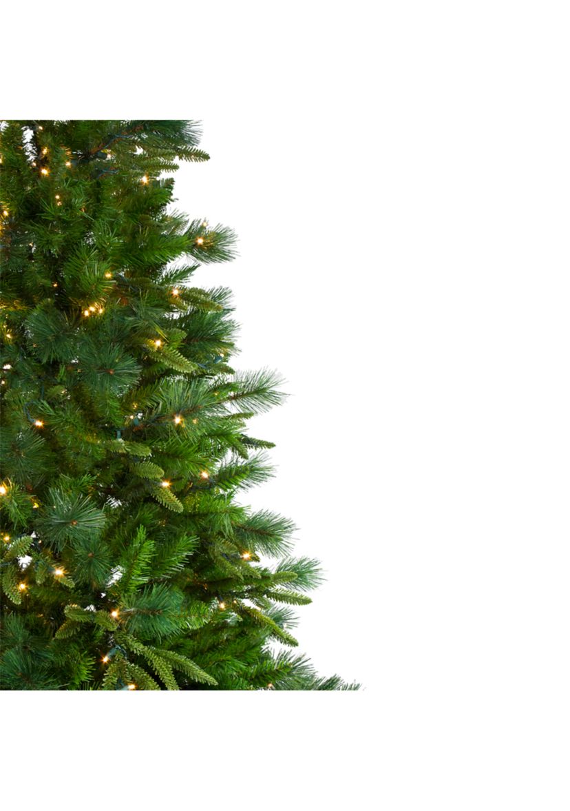 6.5 Pre-Lit Rosemary Emerald Angel Pine Artificial Christmas Tree - Warm White LED Lights