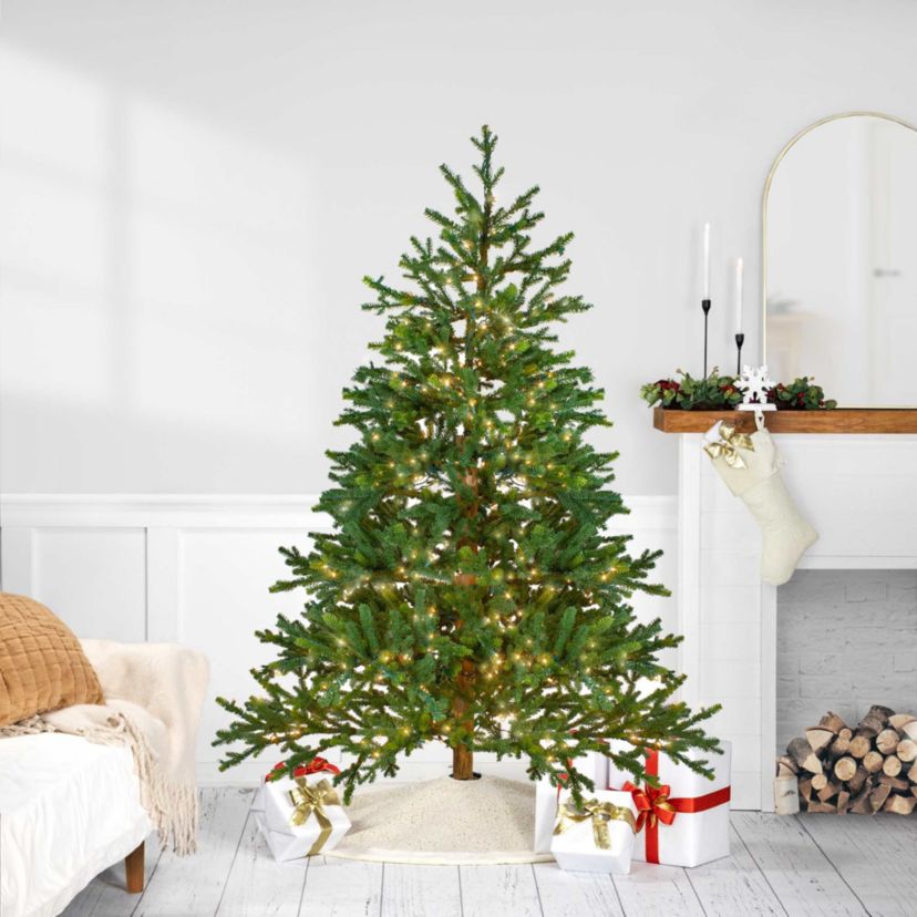 Real Touch™️ Pre-Lit Full Northern Pine Artificial Christmas Tree - 6.5 - Clear LED Lights