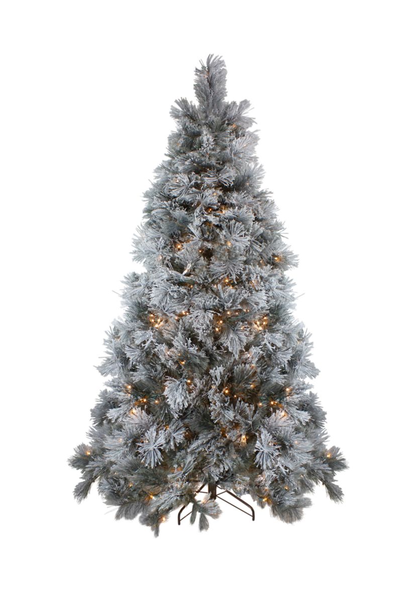 7.5 Pre-Lit Black Spruce Artificial Christmas Tree - Clear LED Lights