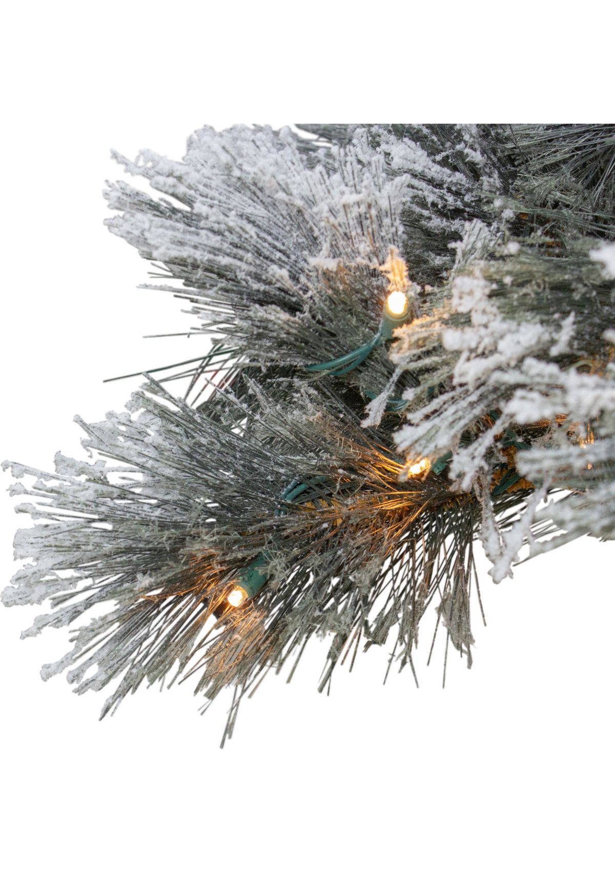 7.5 Pre-Lit Black Spruce Artificial Christmas Tree - Clear LED Lights