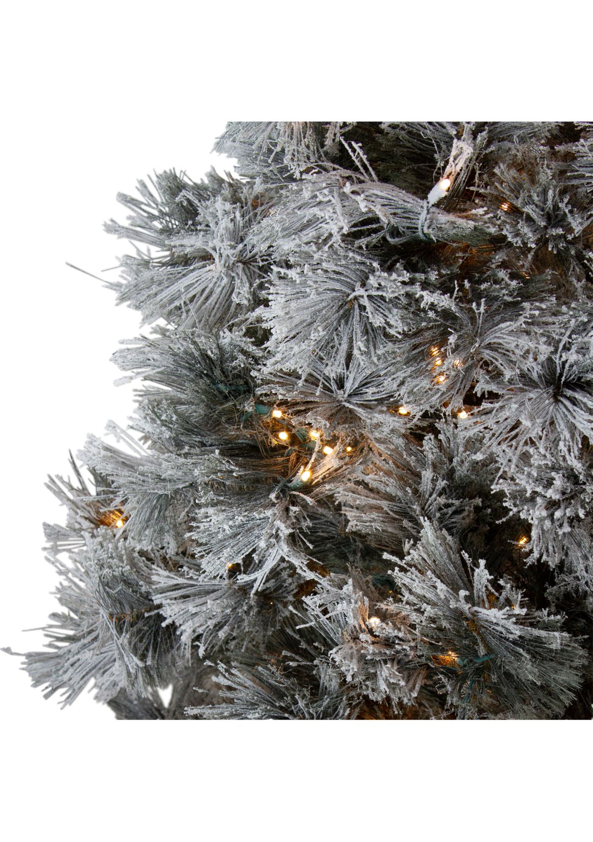 7.5 Pre-Lit Black Spruce Artificial Christmas Tree - Clear LED Lights