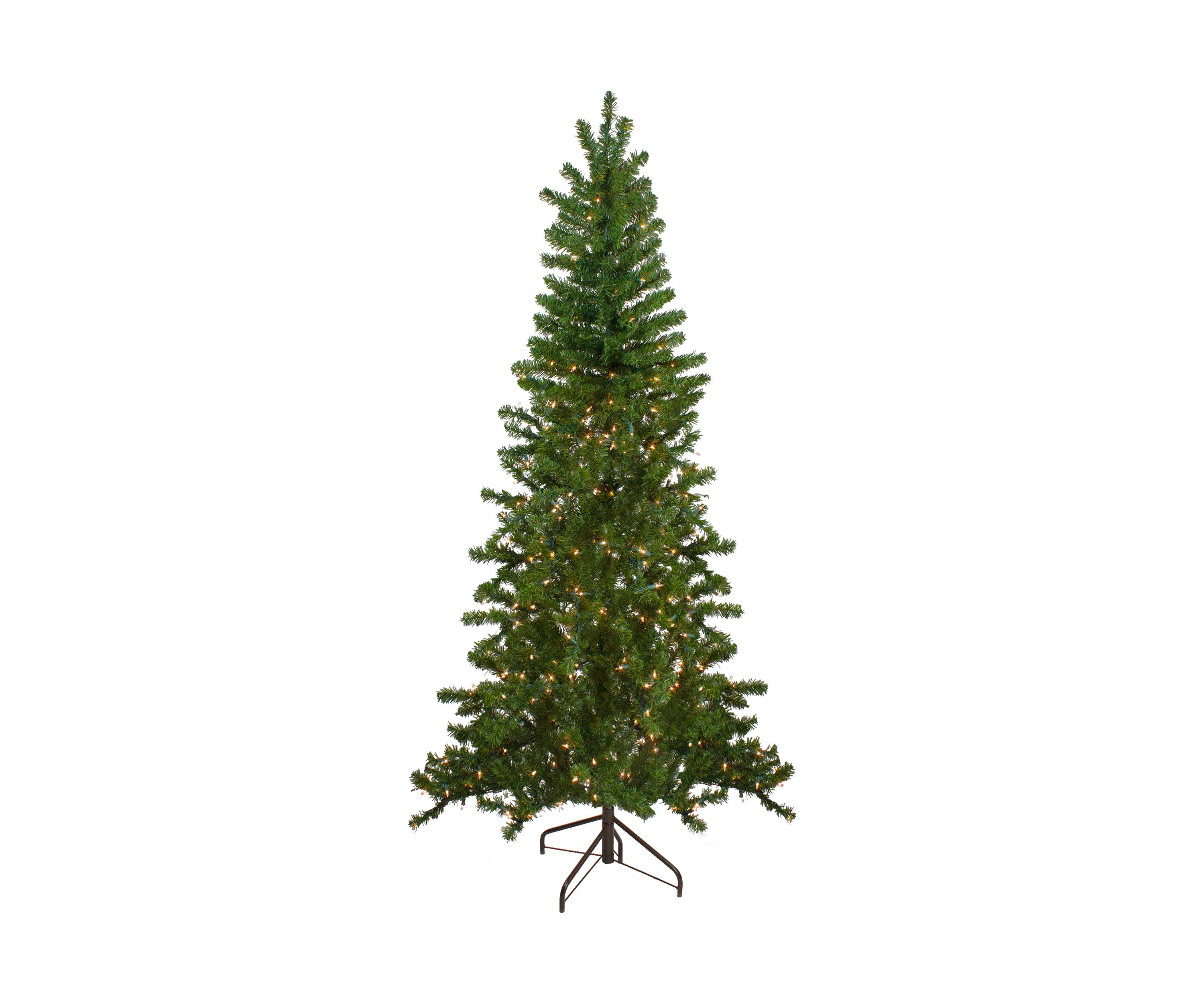 6.5 Pre-Lit Canadian Pine Slim Artificial Christmas Wall Tree - Clear Lights
