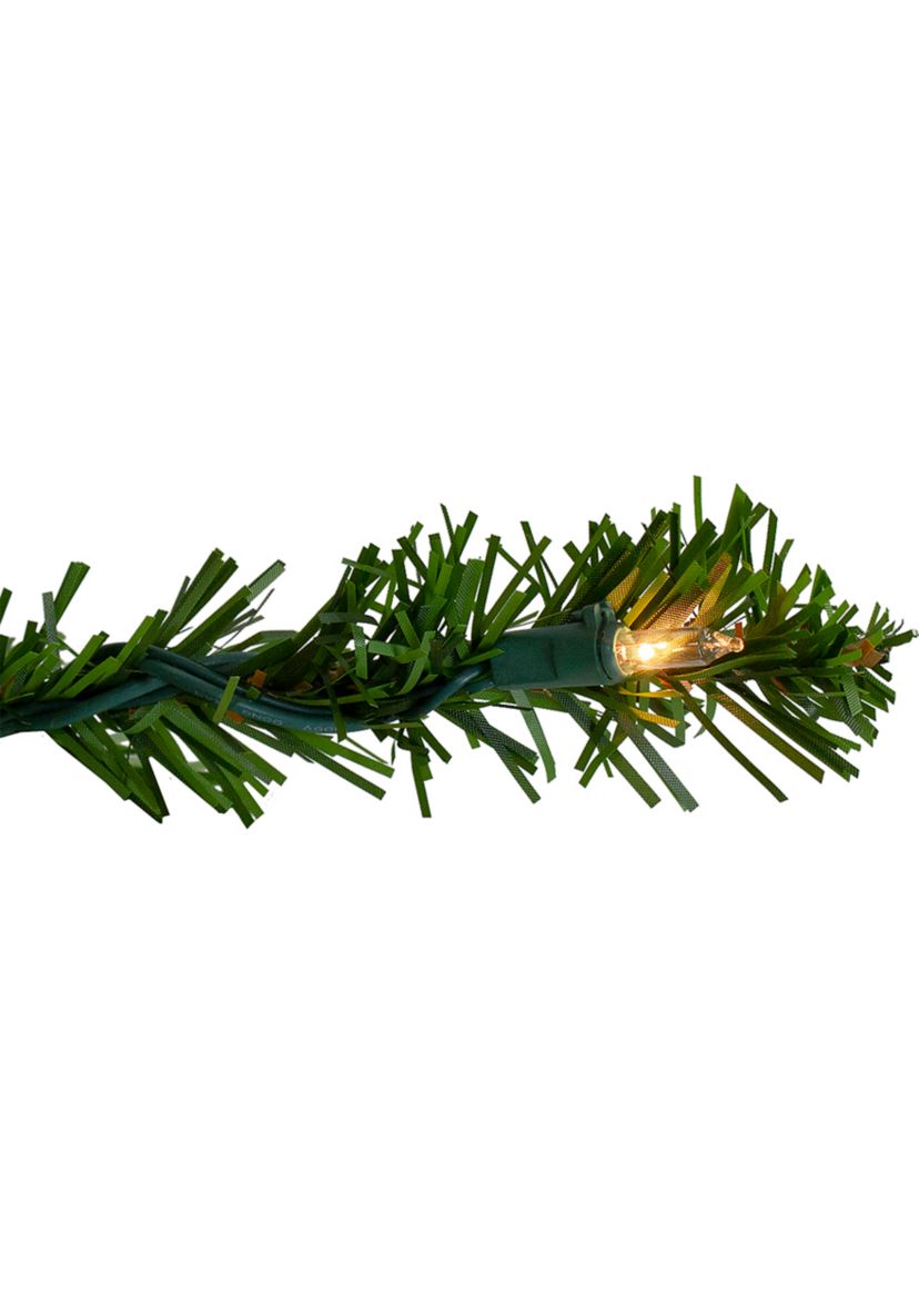 6.5 Pre-Lit Canadian Pine Slim Artificial Christmas Wall Tree - Clear Lights
