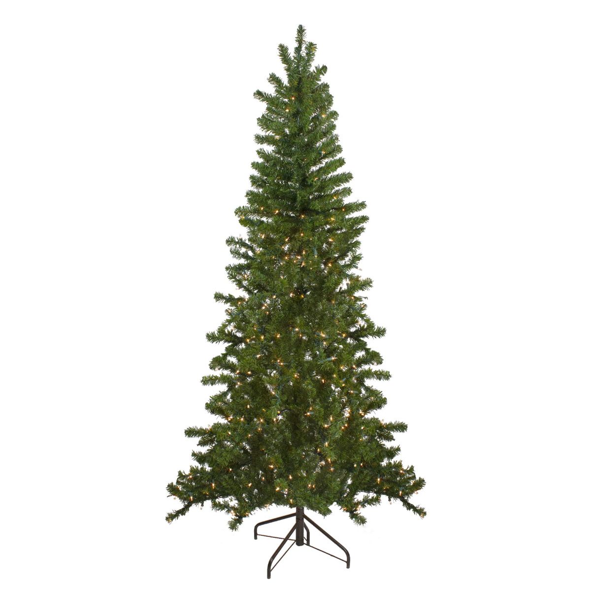 7.5 Pre-Lit Medium Canadian Pine Artificial Christmas Wall Tree - Clear Lights