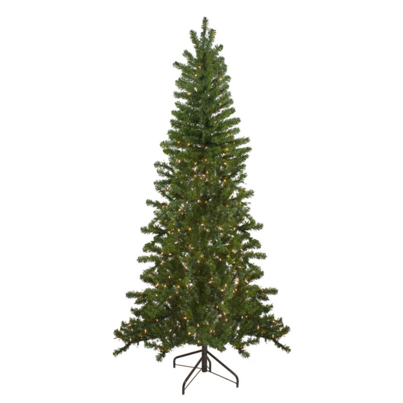 7.5 Pre-Lit Medium Canadian Pine Artificial Christmas Wall Tree - Clear Lights