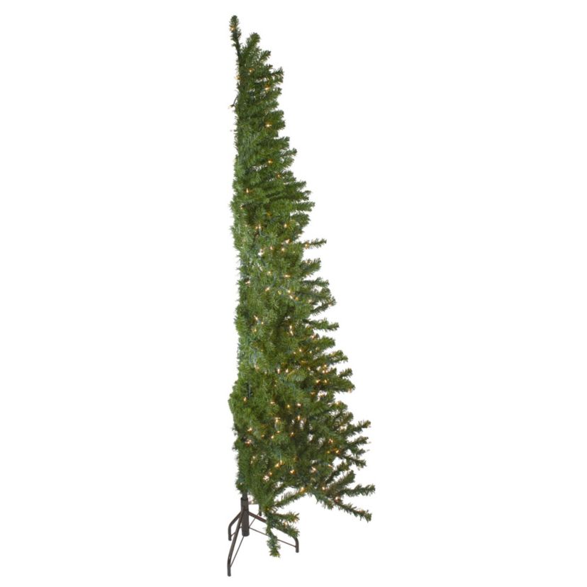 7.5 Pre-Lit Medium Canadian Pine Artificial Christmas Wall Tree - Clear Lights