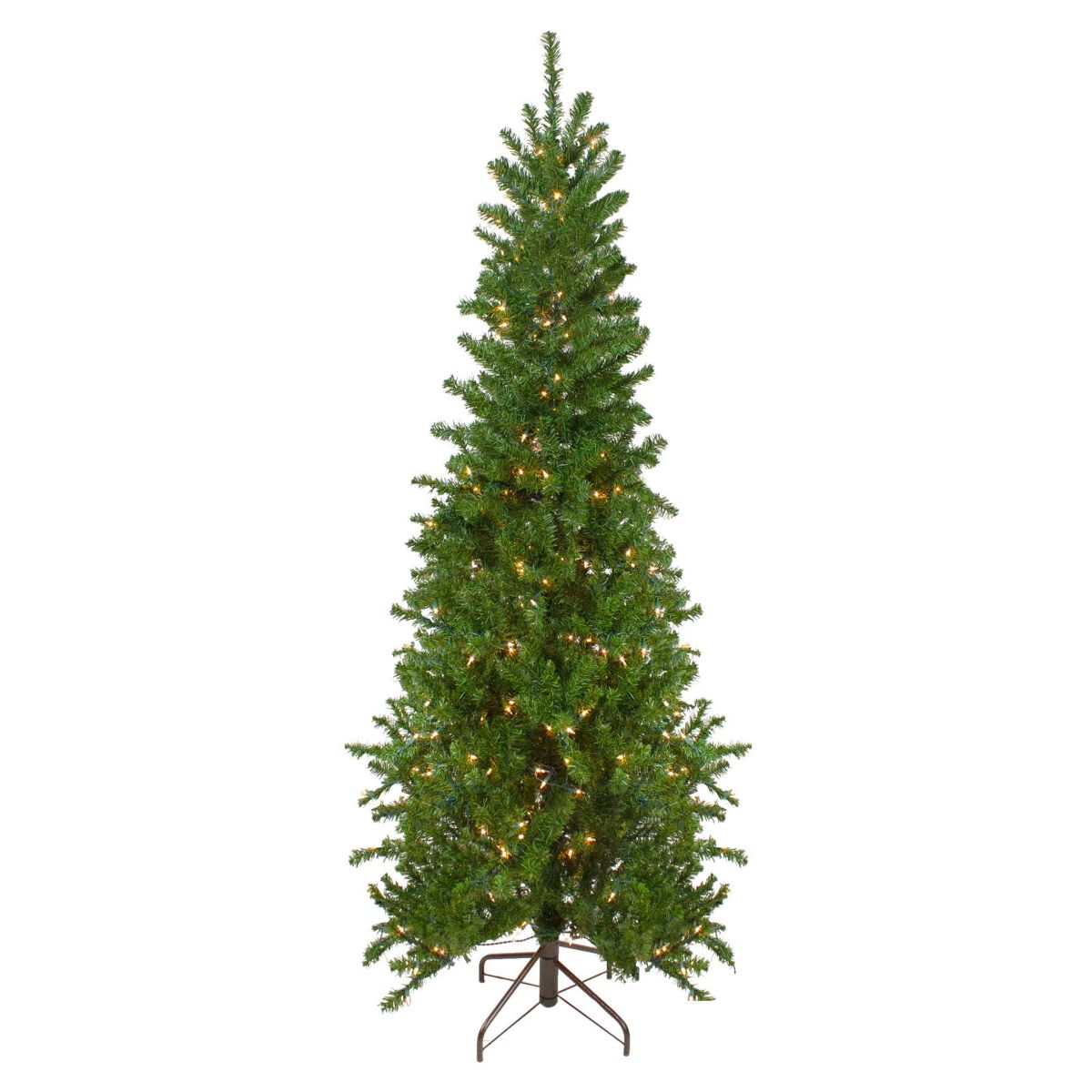 7.5 Pre-Lit Pencil Canadian Pine Artificial Christmas Tree - Clear Lights