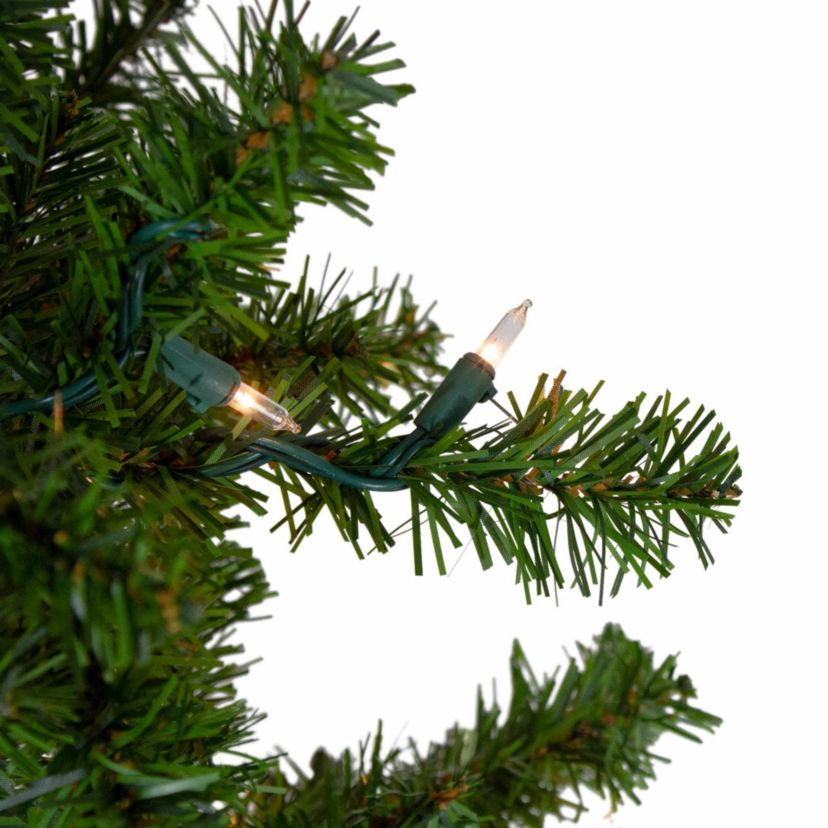 7.5 Pre-Lit Pencil Canadian Pine Artificial Christmas Tree - Clear Lights