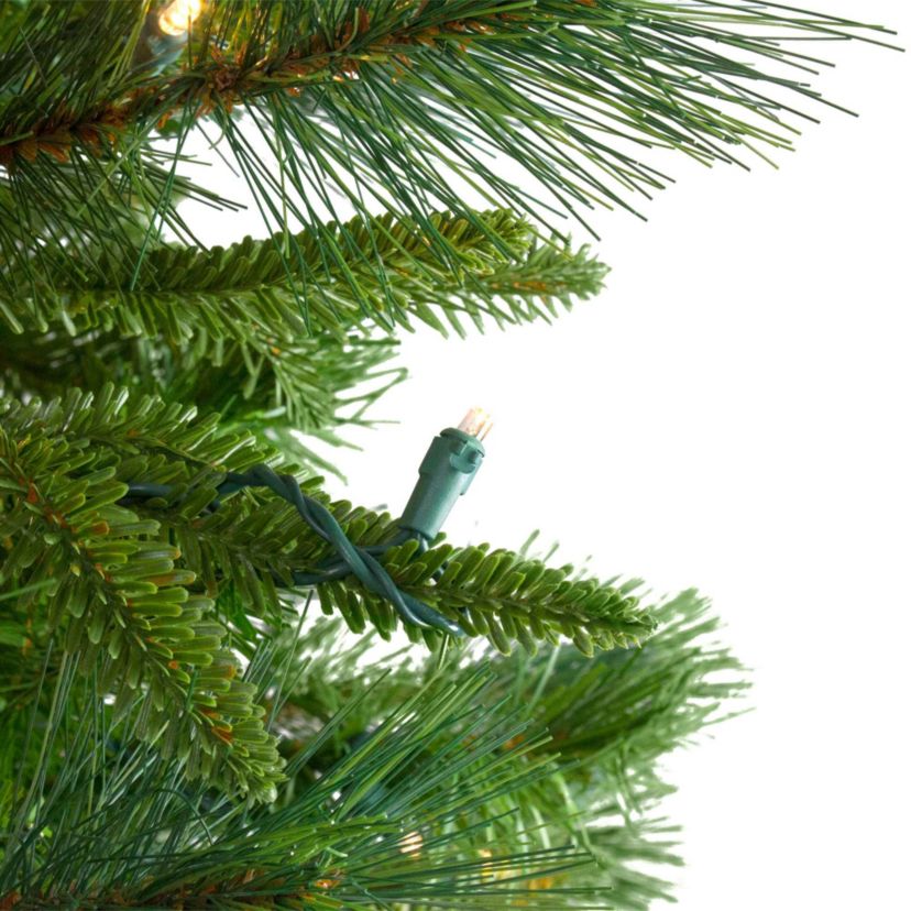 Real Touch™️ Pre-Lit Mixed Rosemary Pine Artificial Christmas Garland - 9 x 14" - Warm White LED Lights