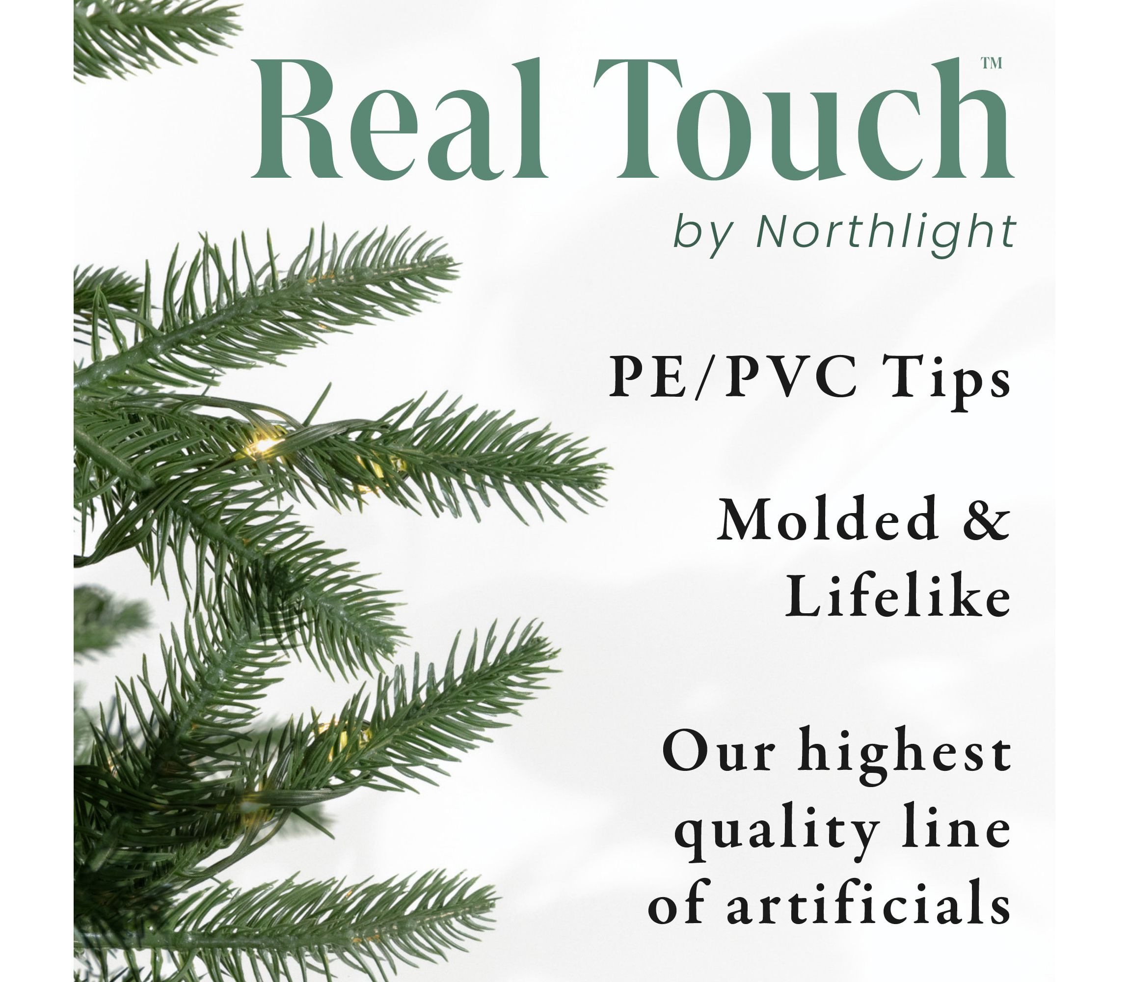 Real Touch™️ Pre-Lit Mixed Rosemary Pine Artificial Christmas Garland - 9 x 14" - Warm White LED Lights