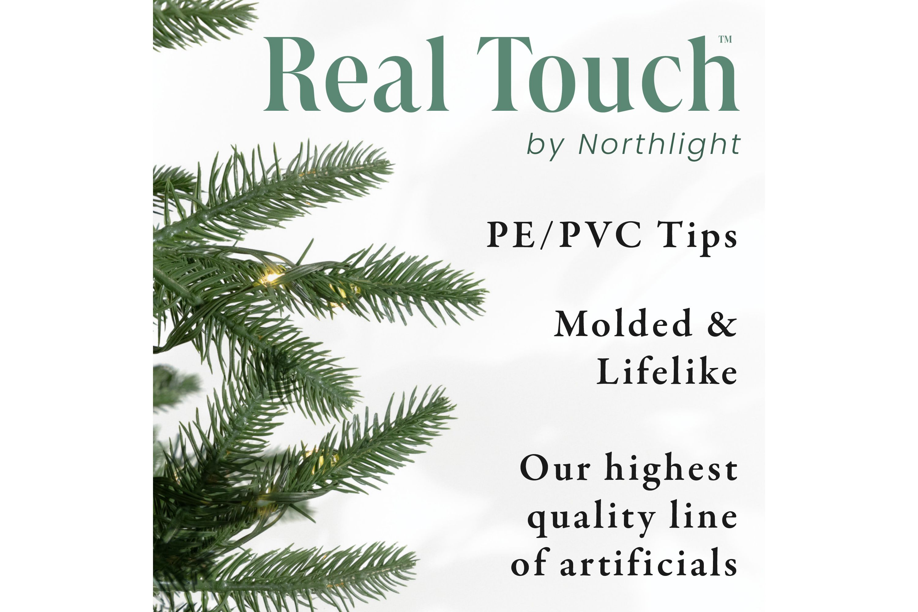 Real Touch™️ Pre-Lit Mixed Rosemary Pine Artificial Christmas Garland - 9 x 14" - Warm White LED Lights