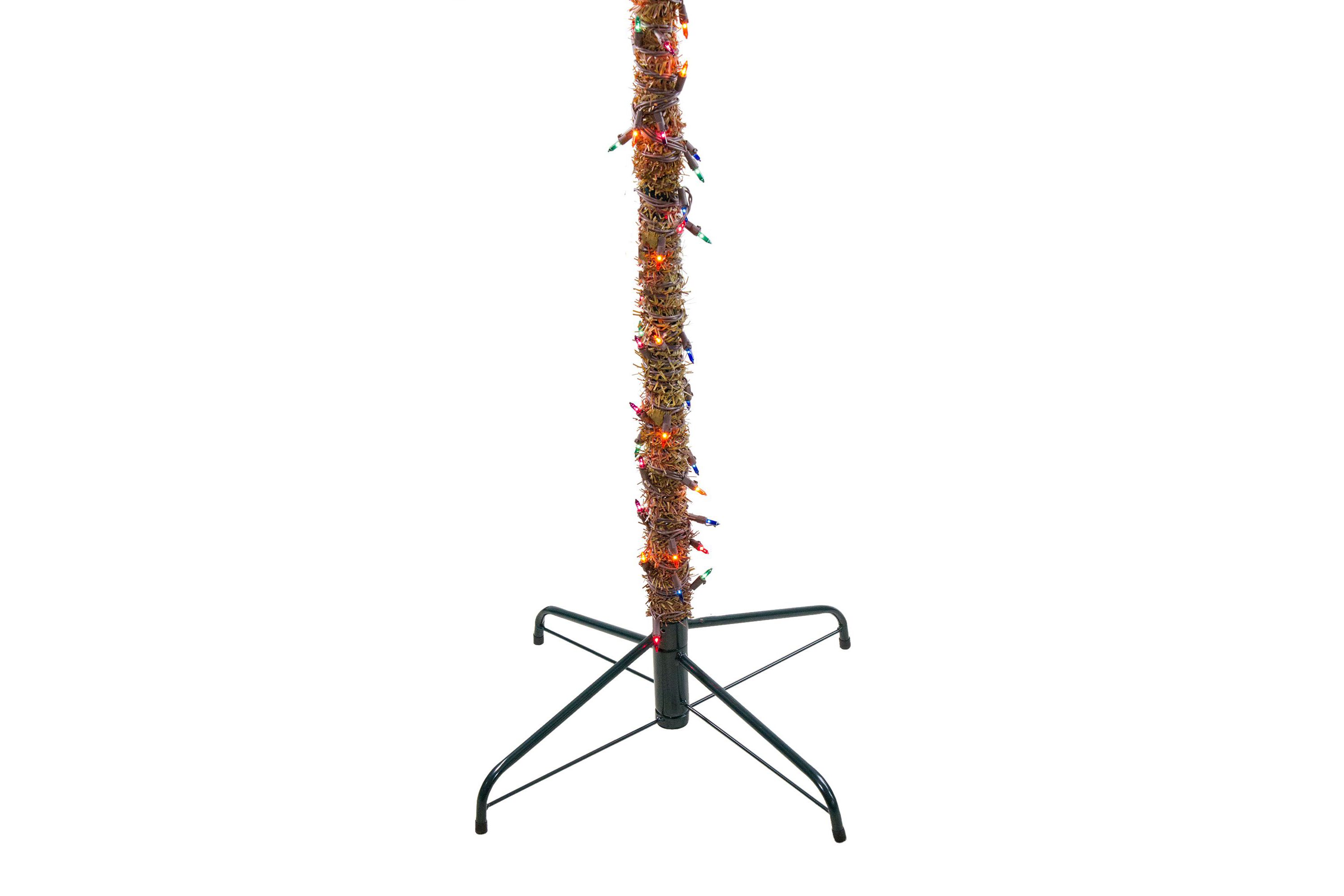 6 Pre-Lit Artificial Tropical Outdoor Patio Palm Tree - Multicolor Lights