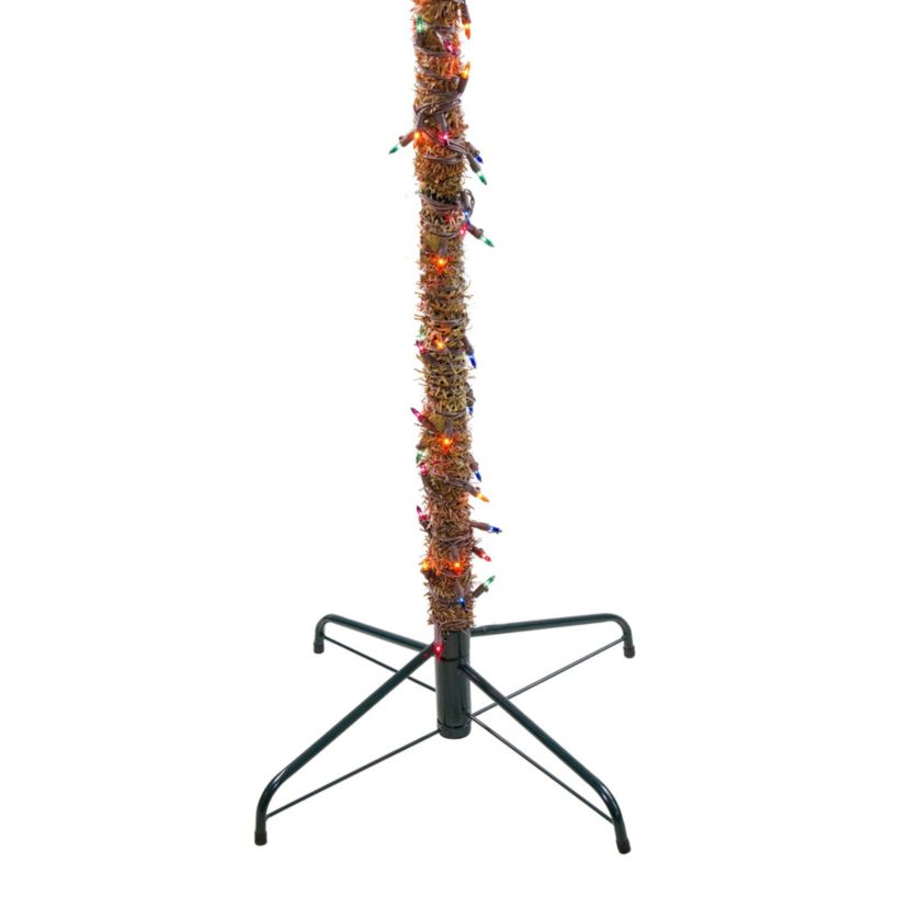 6 Pre-Lit Artificial Tropical Outdoor Patio Palm Tree - Multicolor Lights