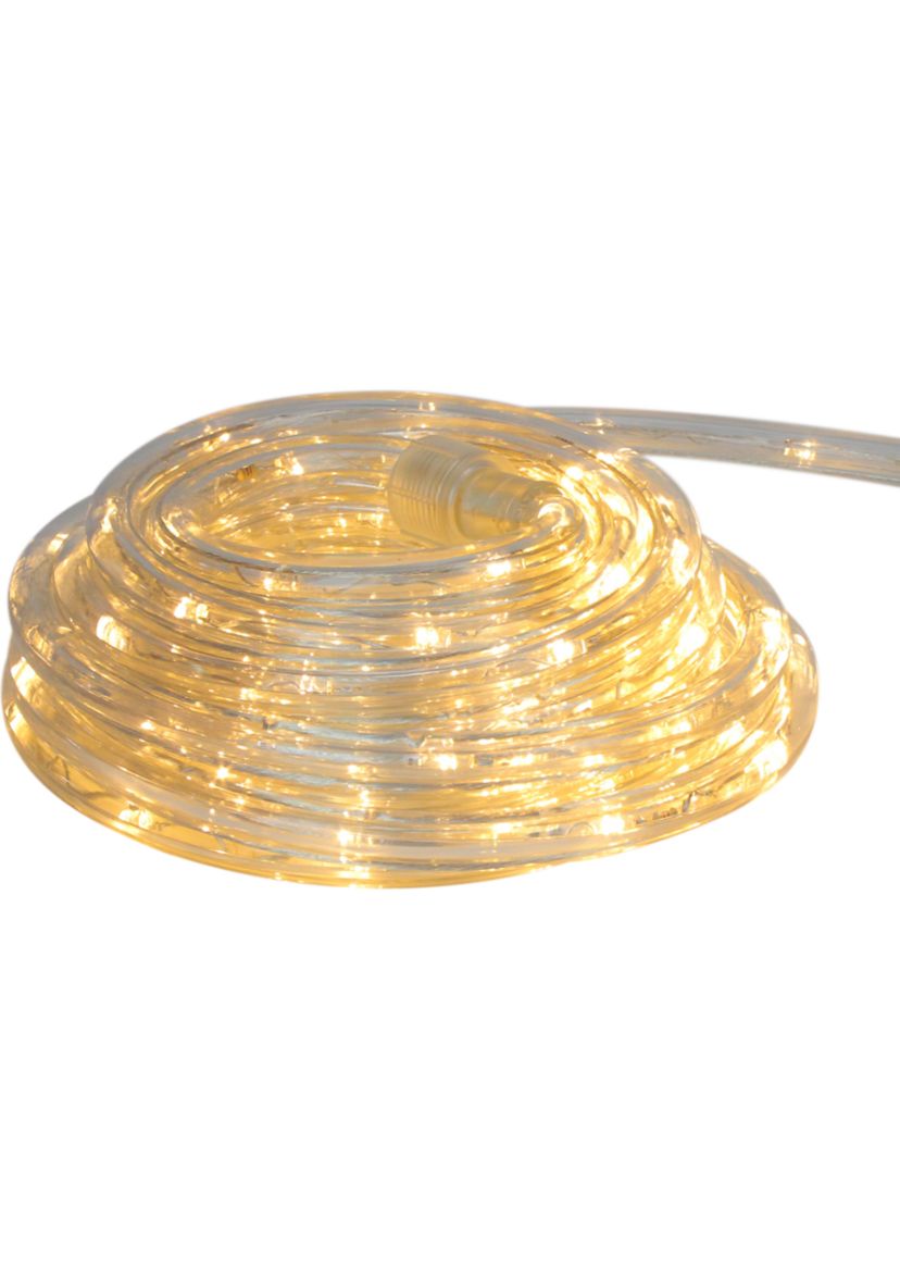Warm White LED Outdoor Flexible Christmas Rope Light Set  18ft