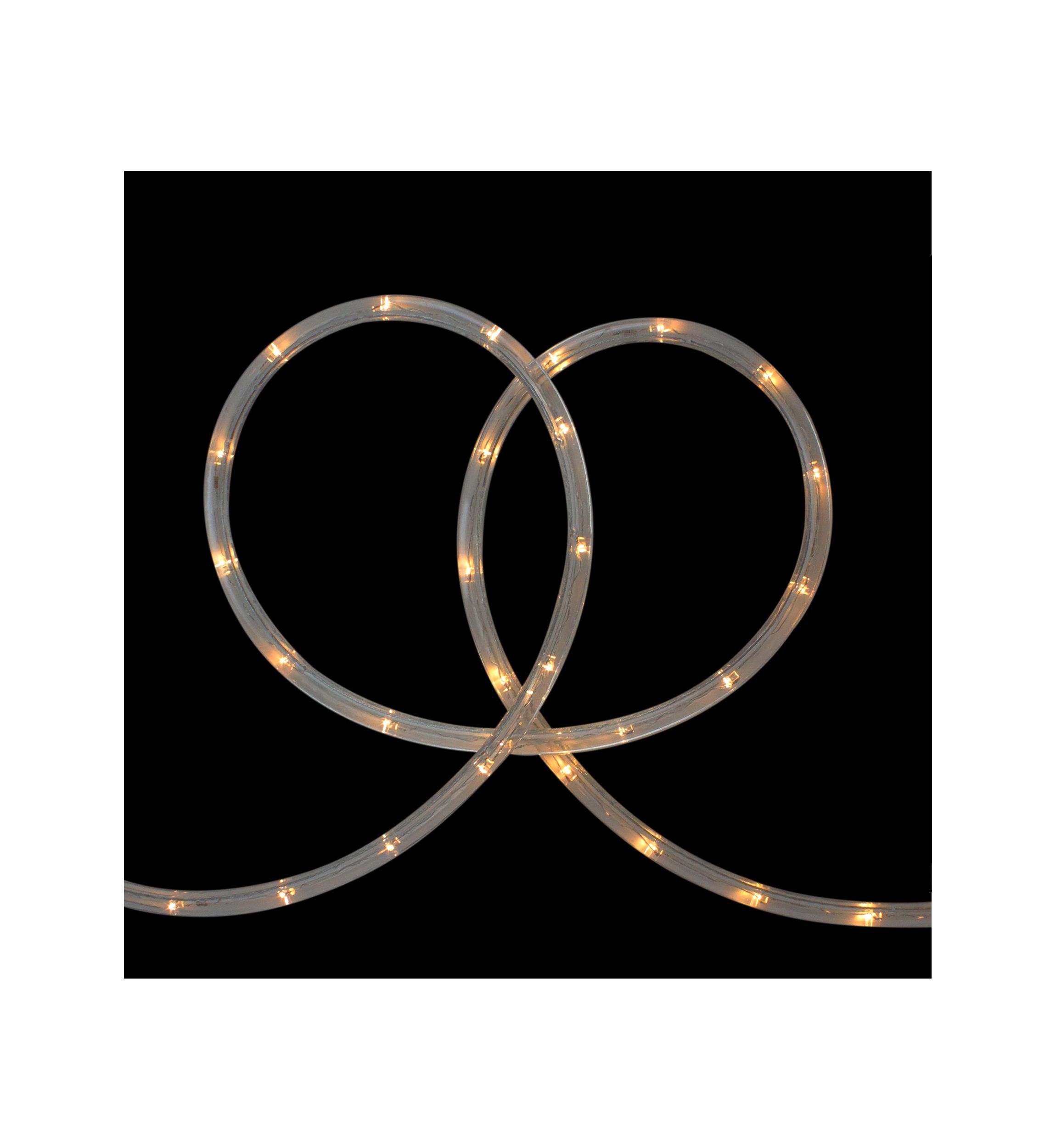 Warm White LED Outdoor Flexible Christmas Rope Light Set  18ft