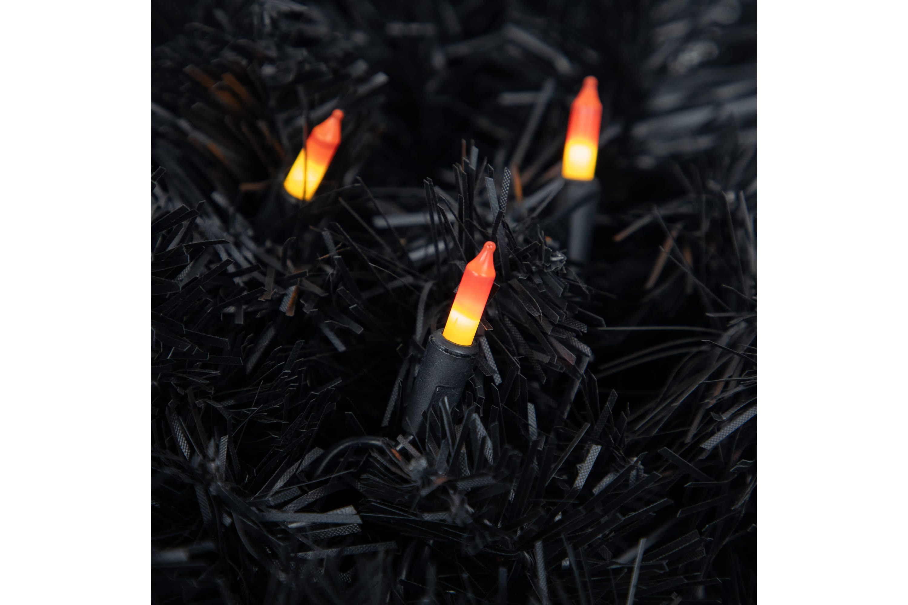 100-Count Candy Corn Halloween String Lights - 20.5 ft Black Wire