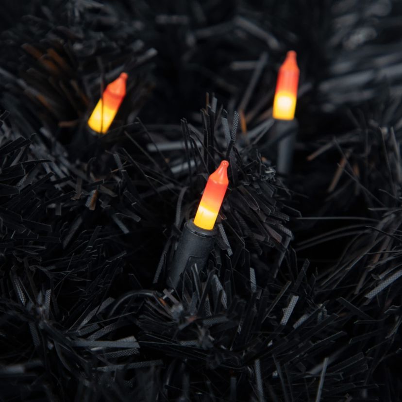 100-Count Candy Corn Halloween String Lights - 20.5 ft Black Wire