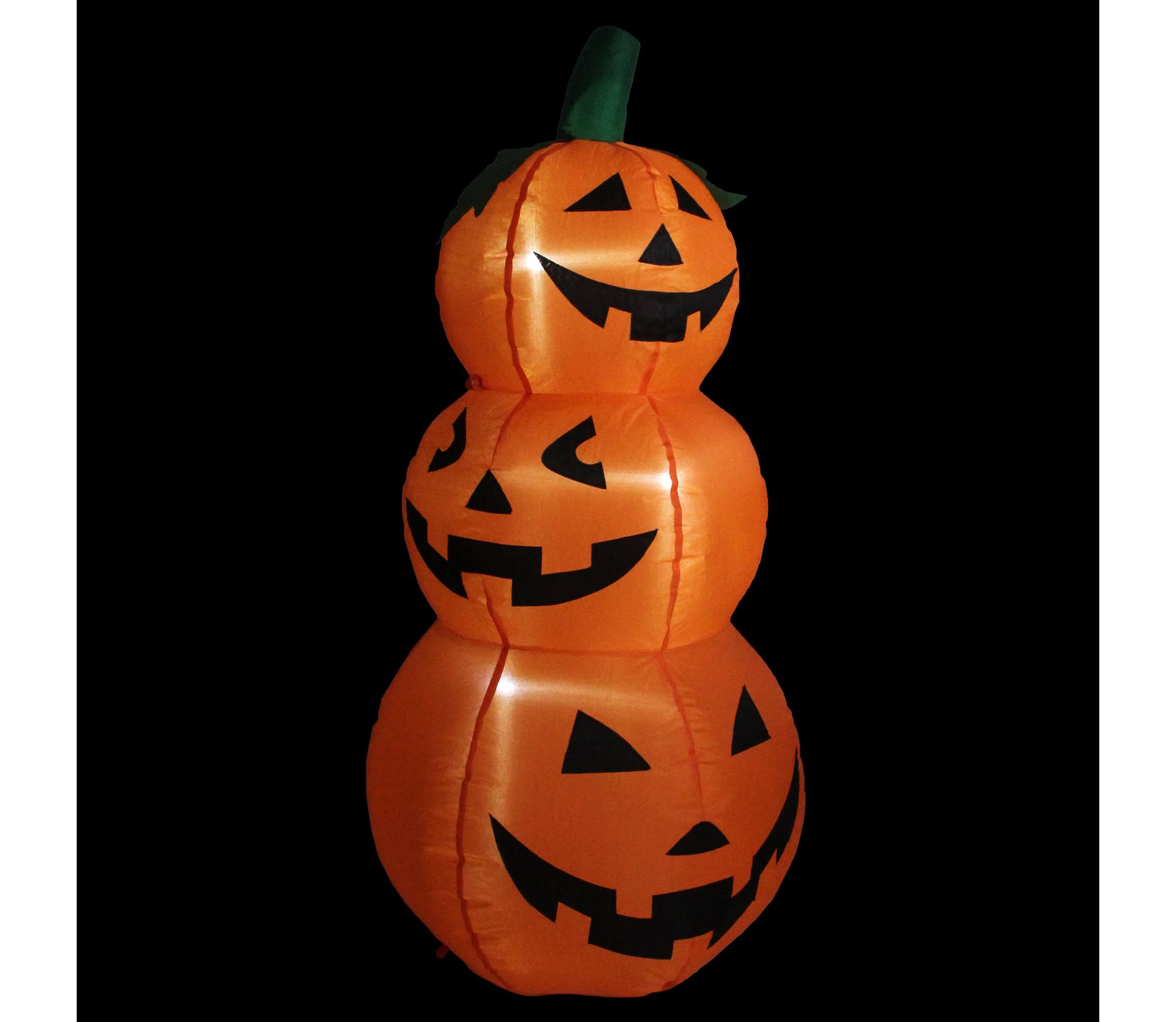 3.5 LED Lighted Inflatable Jack-O-Lantern Trio Halloween Outdoor Yard Decoration