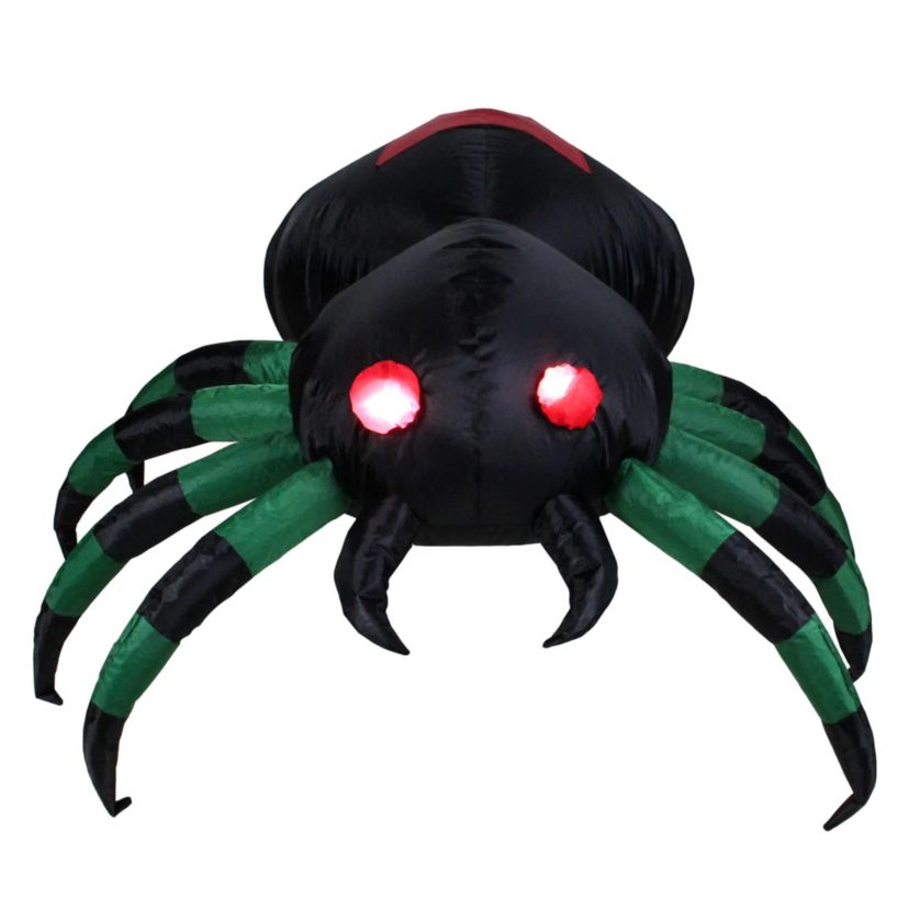 3.5 Lighted Inflatable Halloween Spider Outdoor Yard Decoration