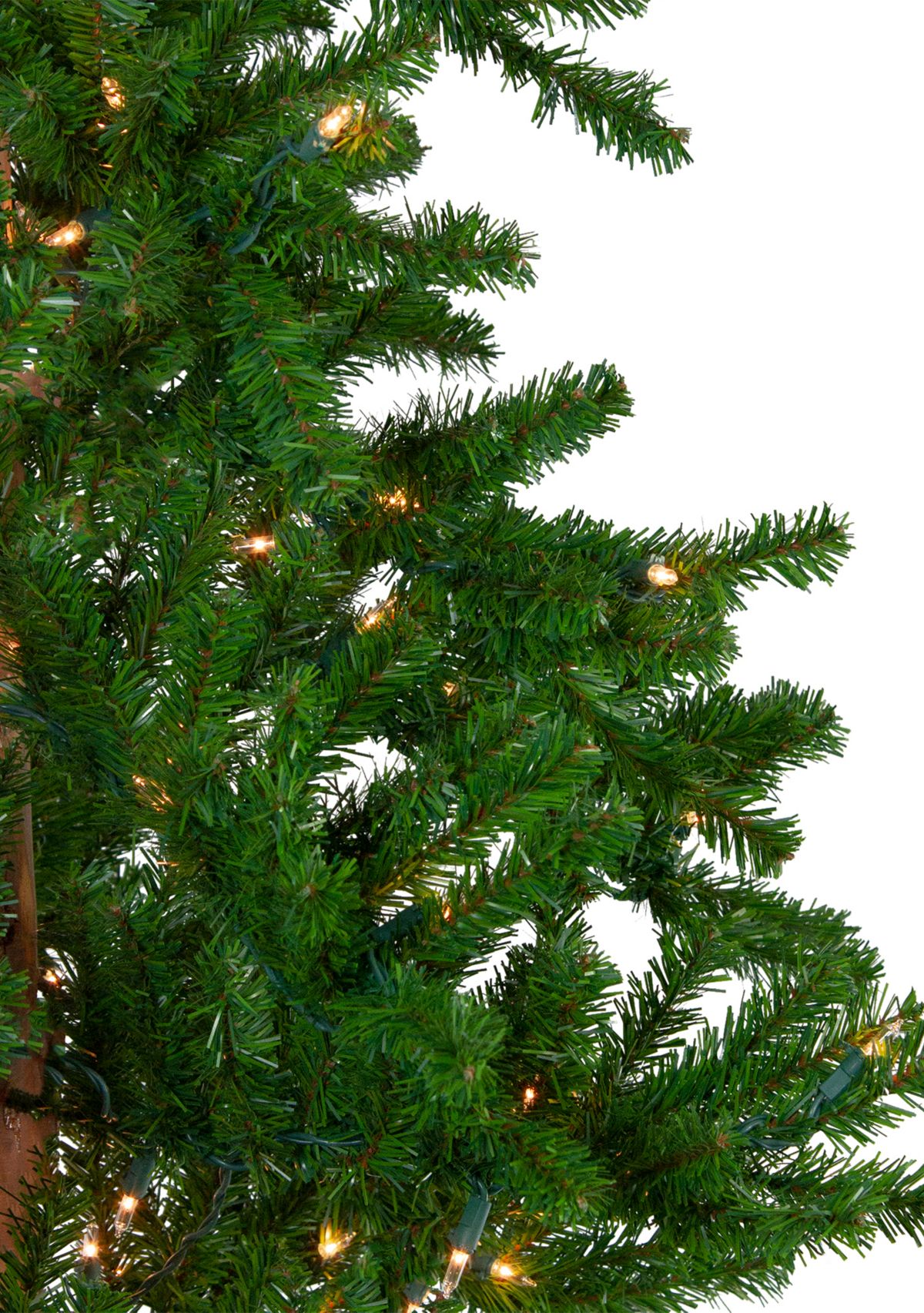 Set of 3 Pre-Lit Slim Alpine Artificial Christmas Trees 6 - Clear Lights