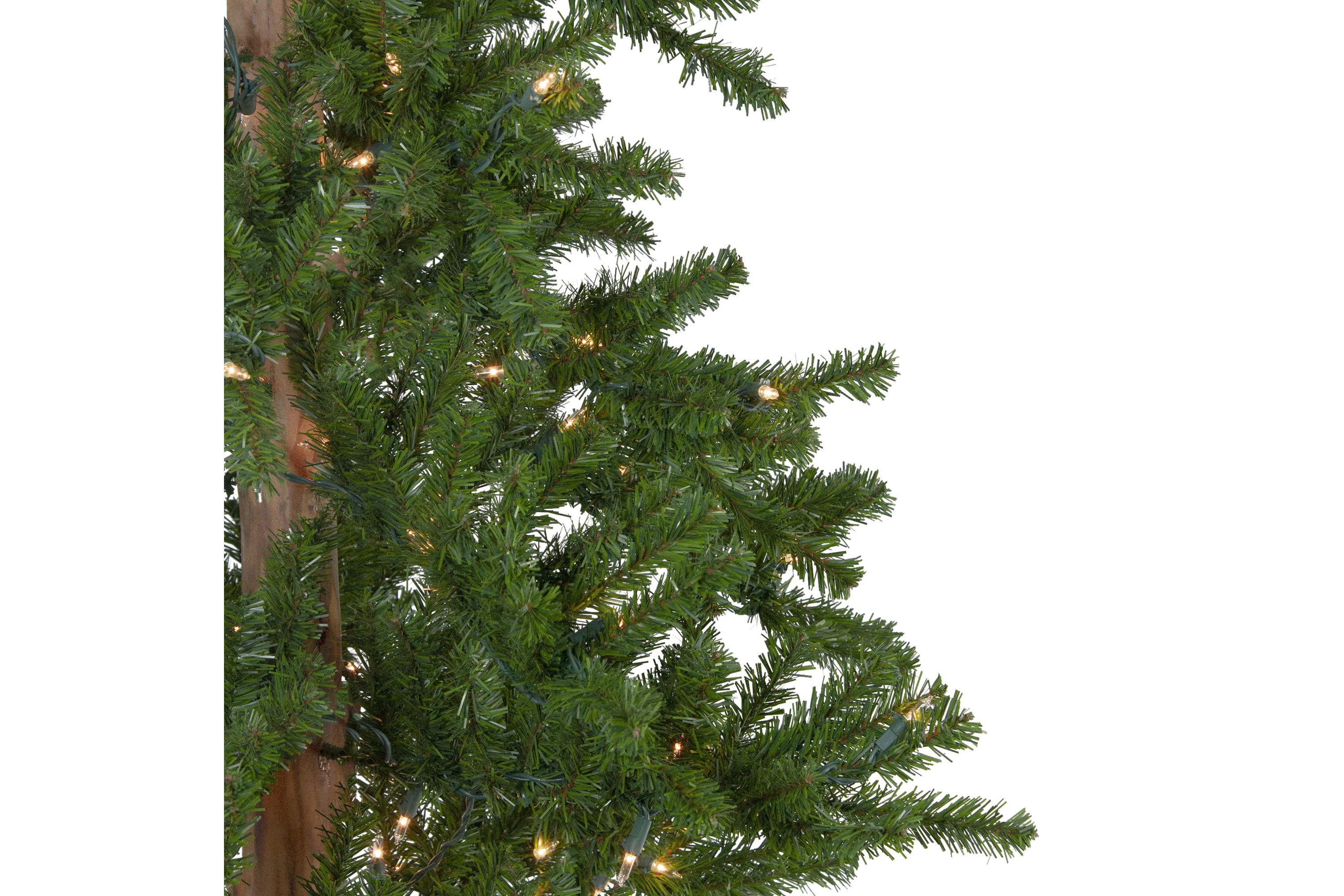 7ft Pre-Lit Medium Alpine Artificial Christmas Tree Clear Lights